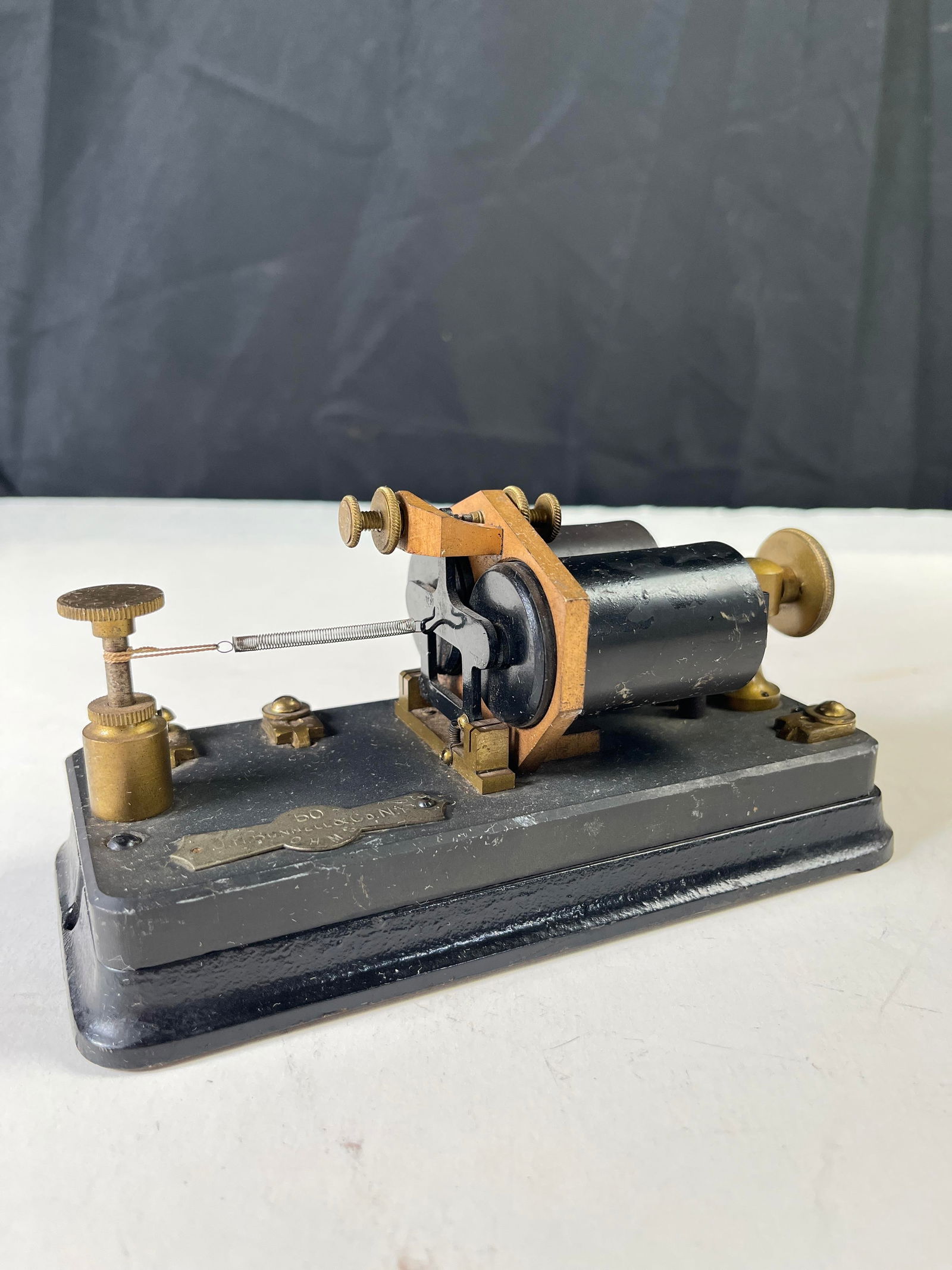 J. H. Bunnell & Co Milliken-type telegraph repeater, circa 1873 (1 of 5)