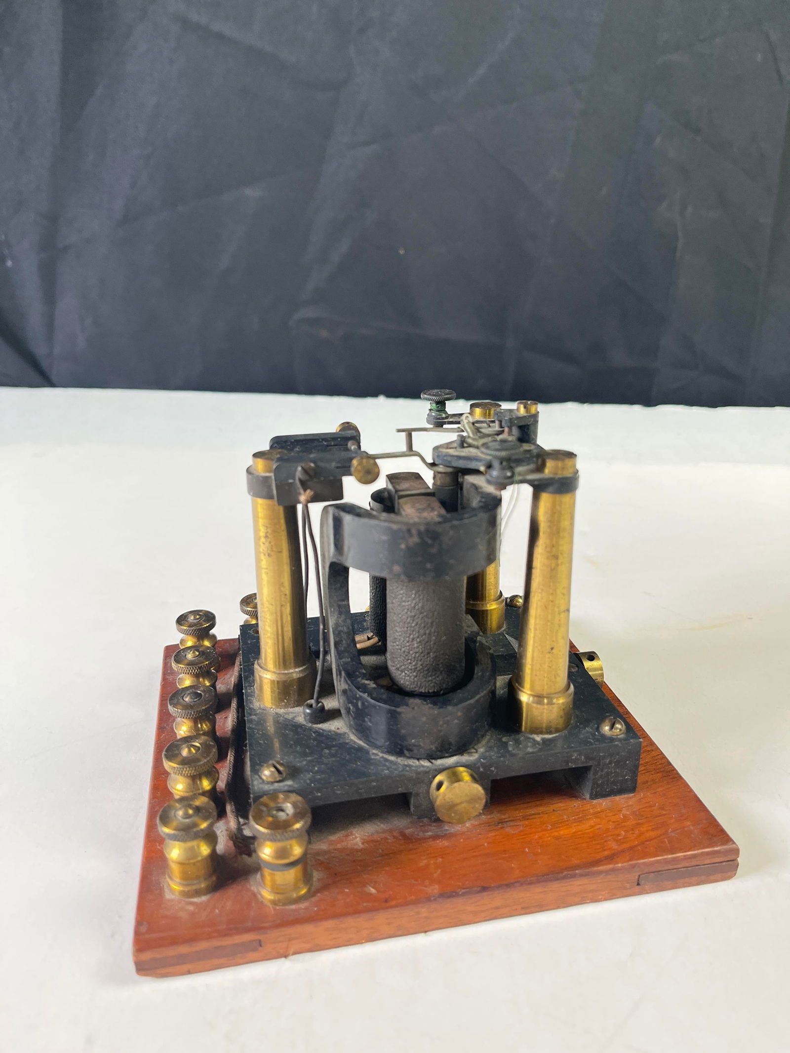 Collectible antique telegraph sounder, circa late 1800s, 6? X 4 3/4? X 5 1/2? (1 of 6)
