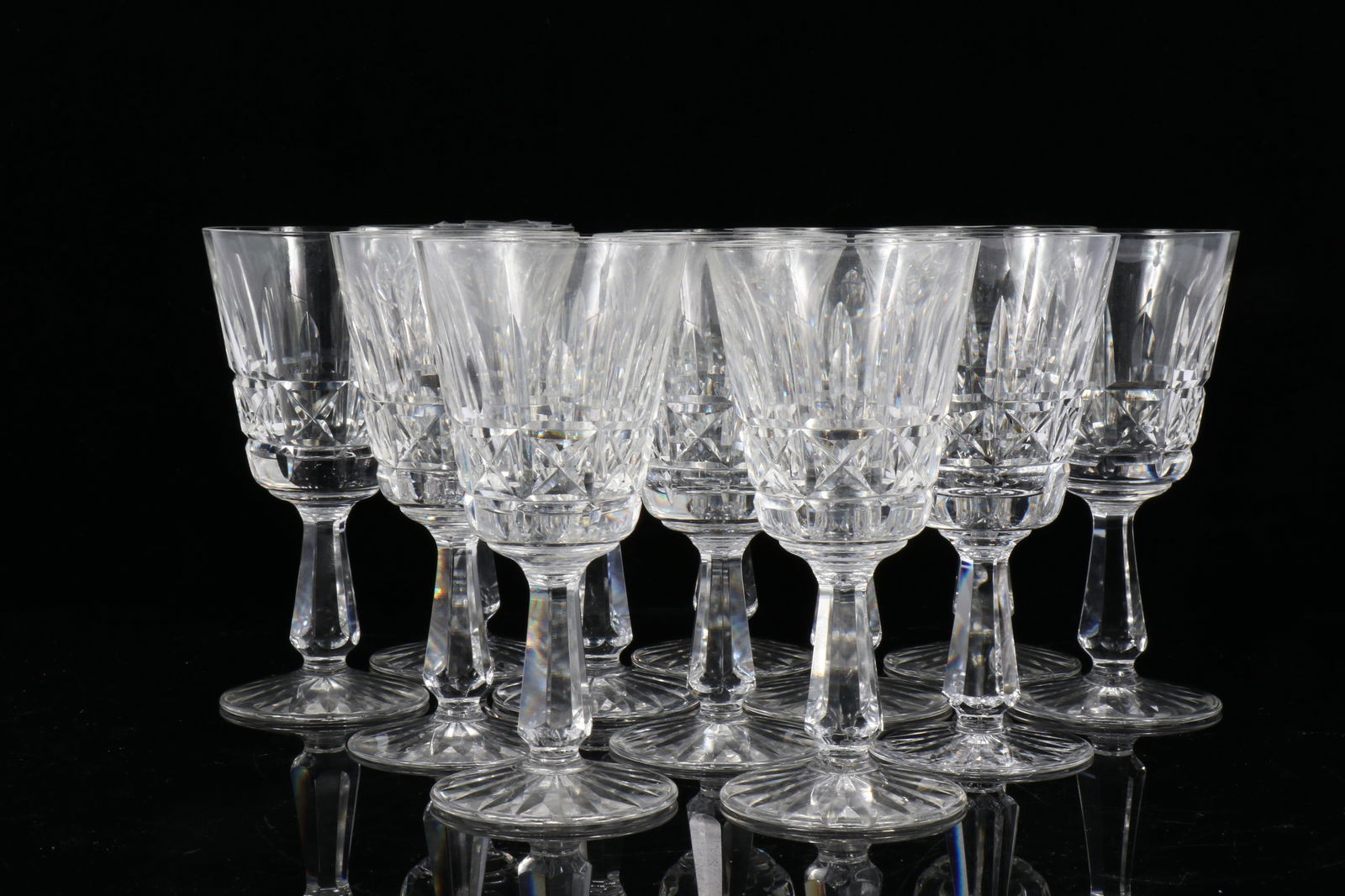 Waterford Crystal Kylemore claret wine glasses, 12pc. 6"H x 2 3/4"Diam. (1 of 7)