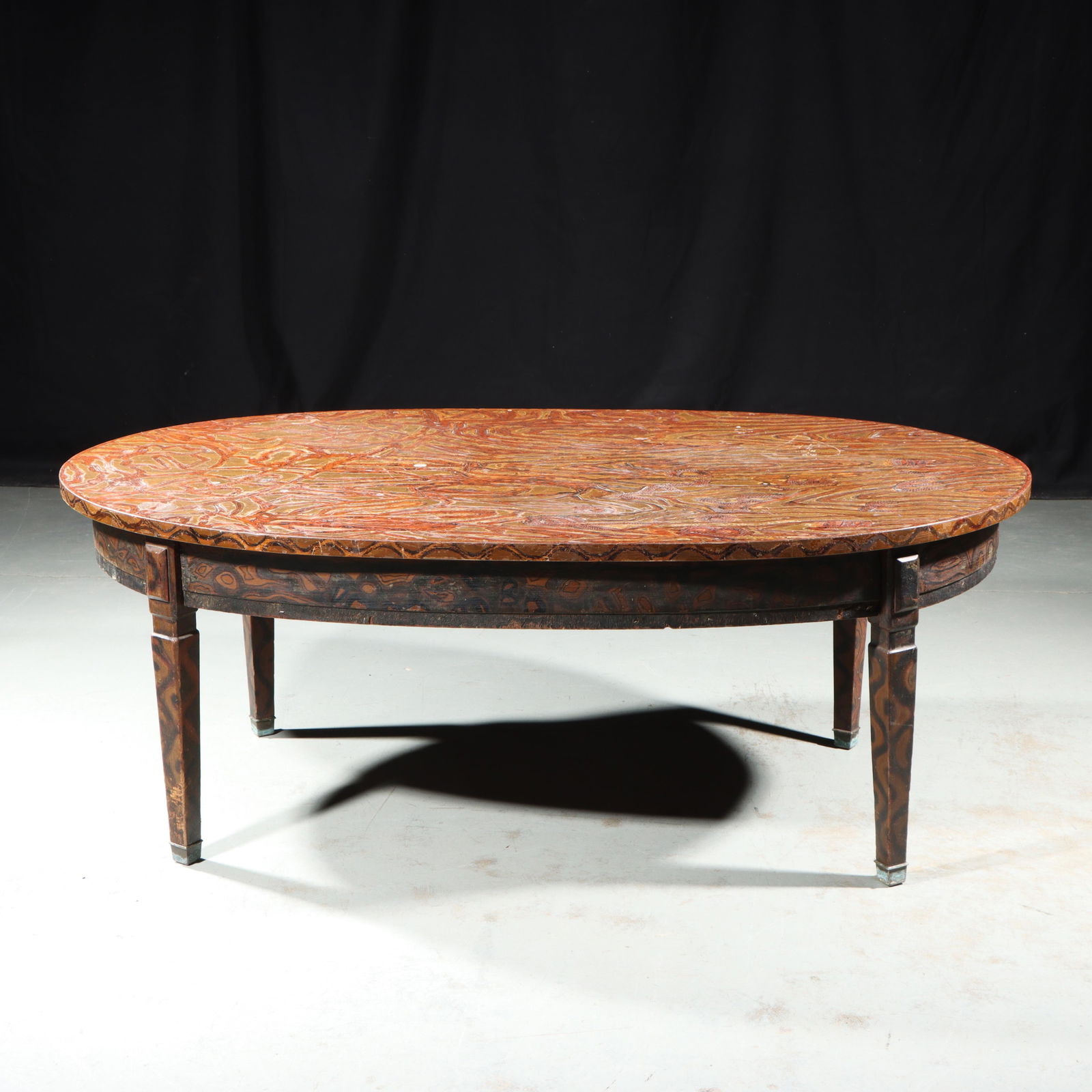 Pulaski Furniture Co. Oceanic Tiki Witco Brutalist style modernist occasional coffee table. 17"H x (1 of 11)