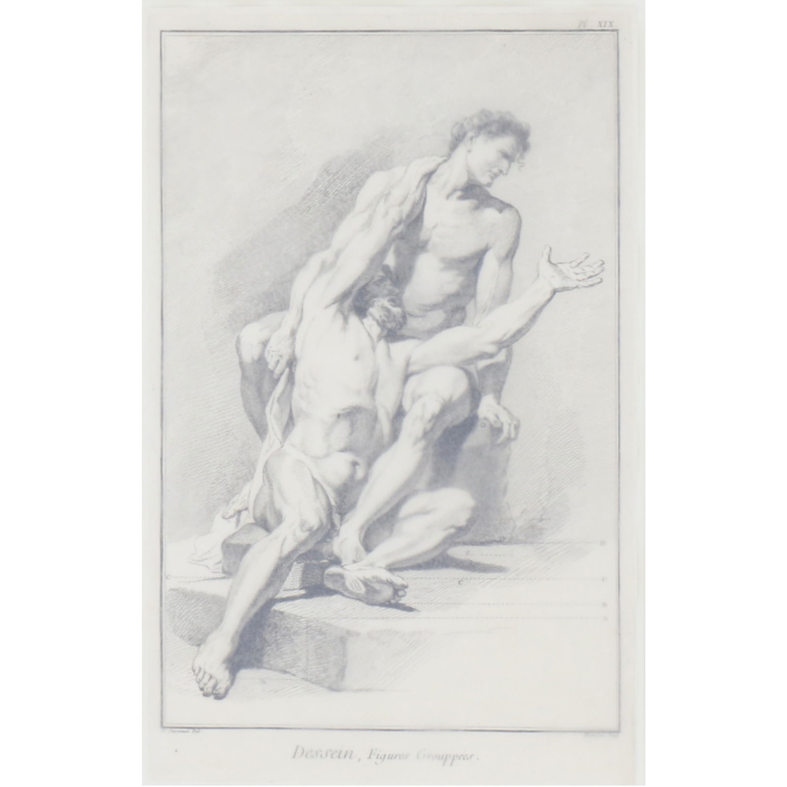 French academic copperplate engraving on laid paper after an original work by Jean Jouvenet, (1 of 17)