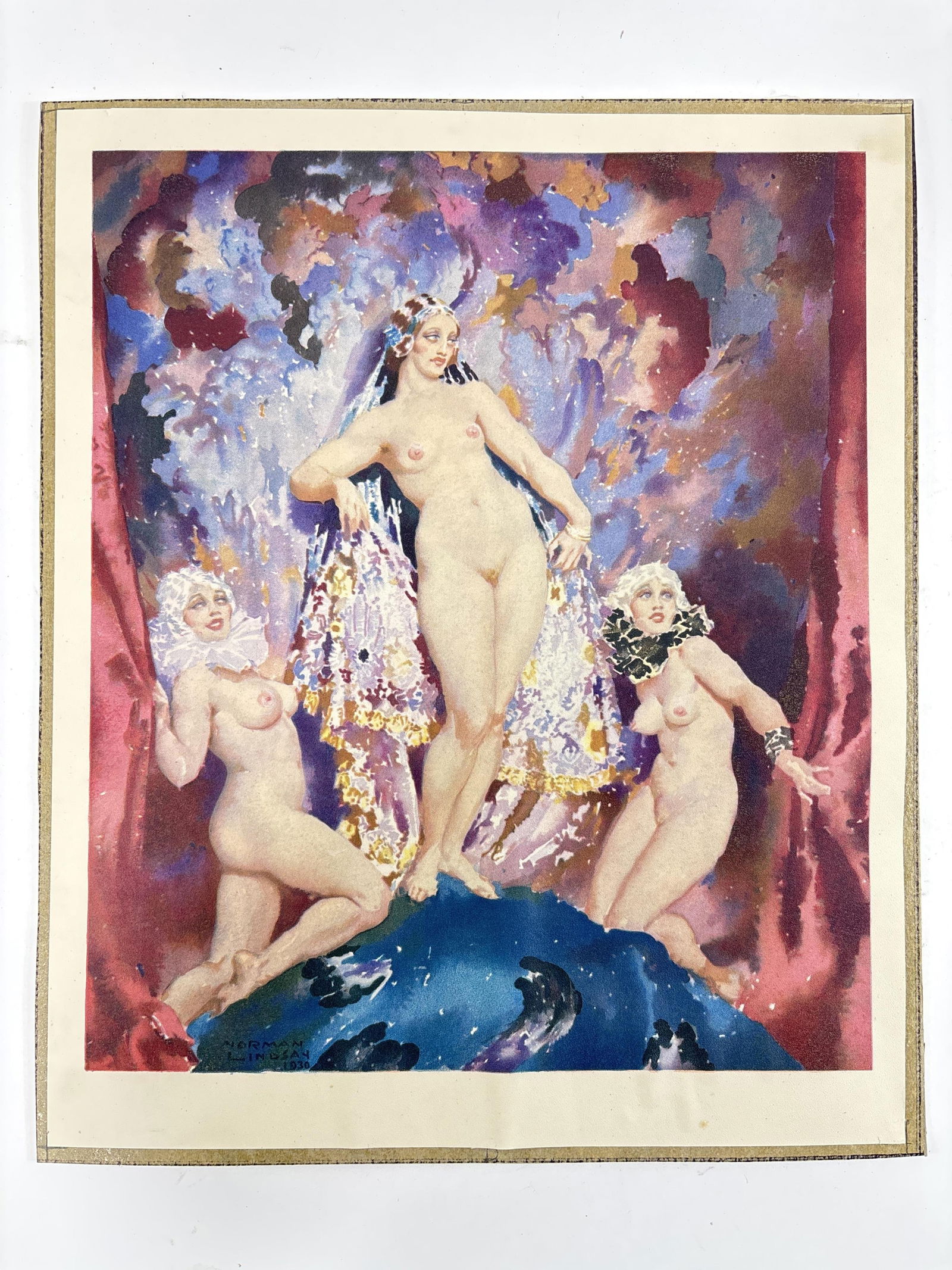 Norman Lindsay, Australia (1879-1969) 'The Dear Things,' / ?The Little Dears? 1930. Color (1 of 5)