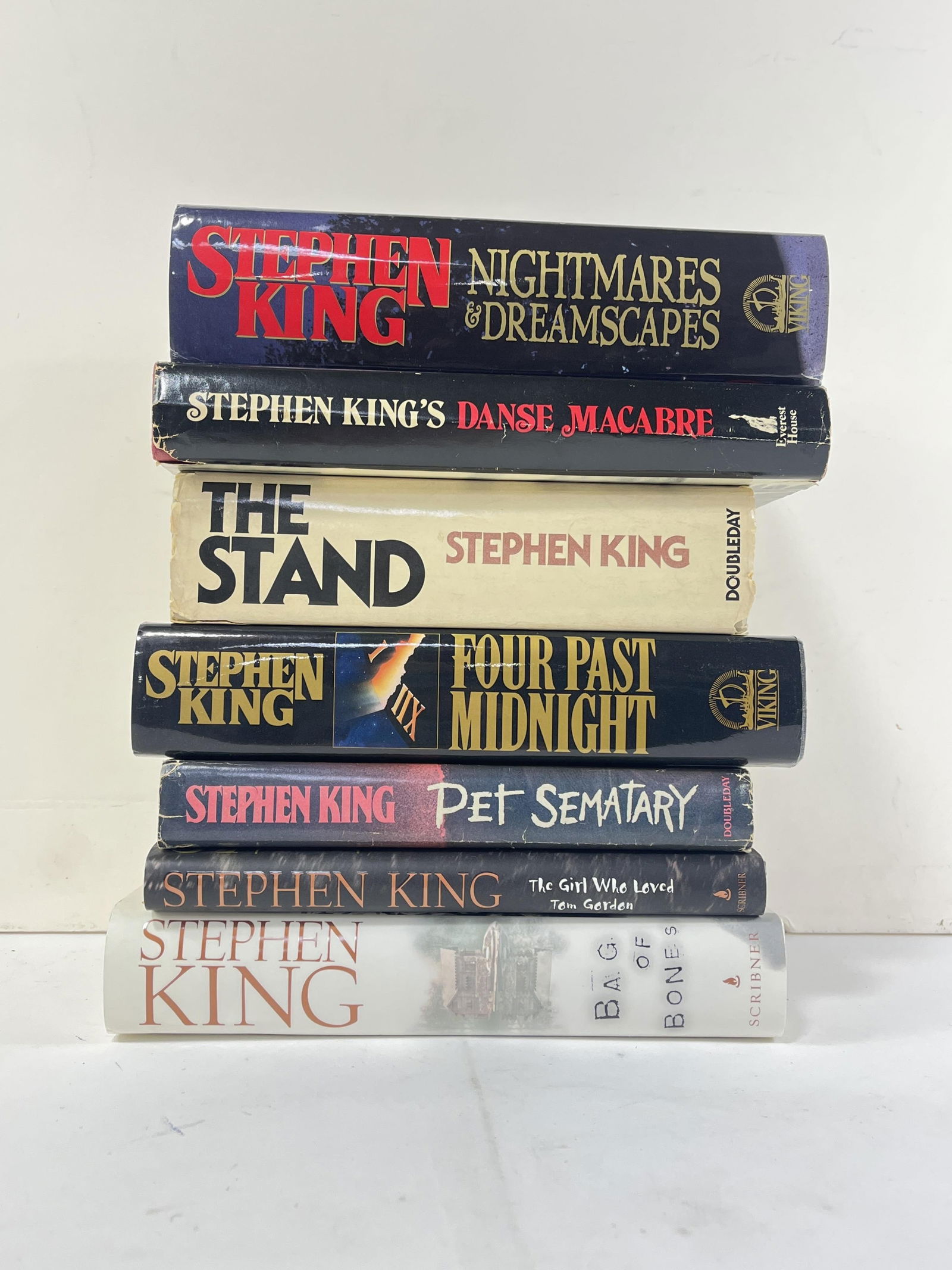 Lot of 7 Stephen King hardback books: Nightmares & Dreamscapes, Pet Sematary, The Stand, The Girl (1 of 15)