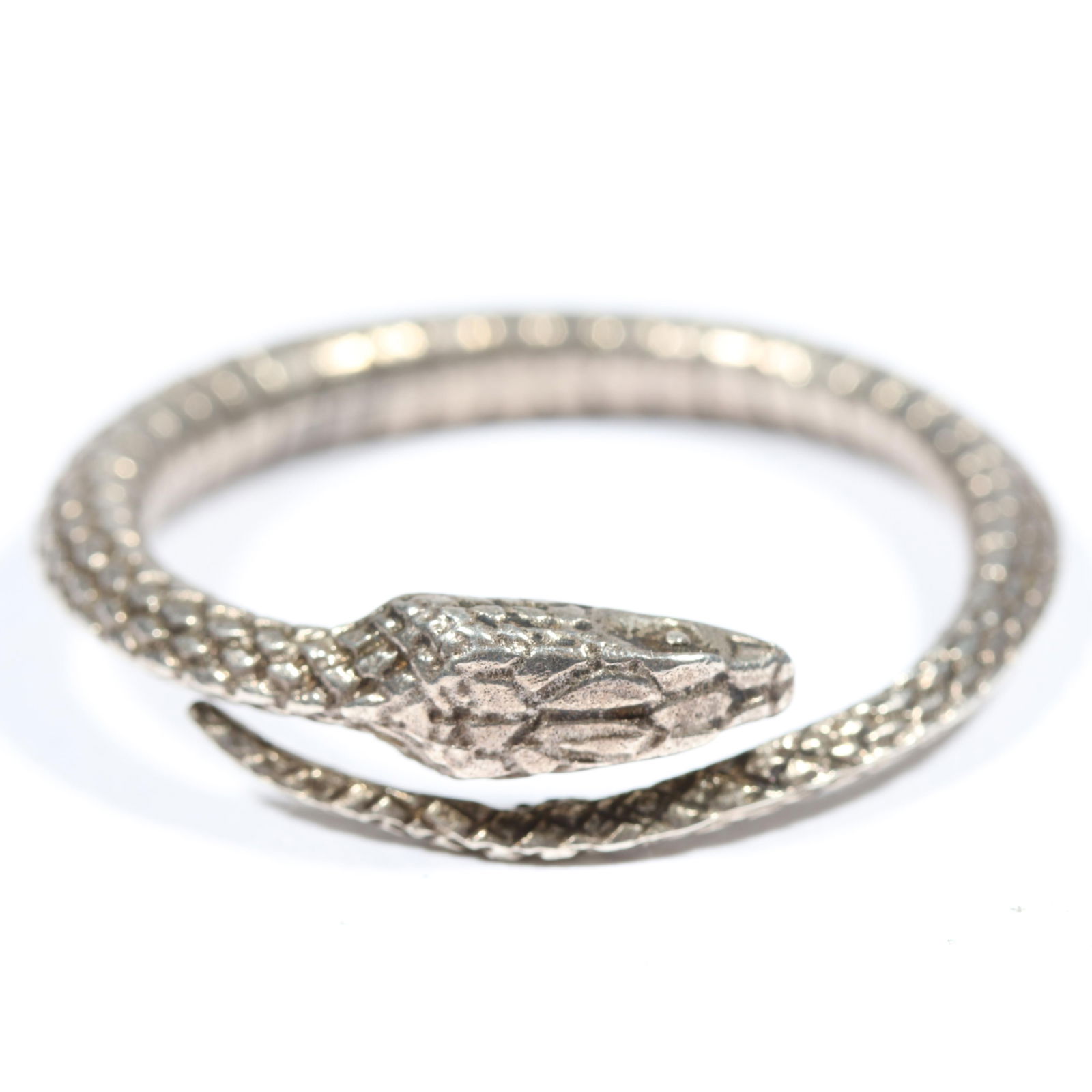 Tiffany & Co. vintage sterling silver snake scarf ring. 1 3/8"Diameter (1 of 11)