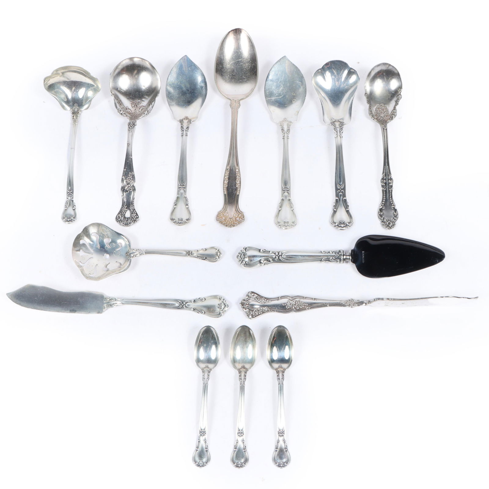 Ten pieces of Gorham Chantilly sterling silver flatware serving pieces, plus extras; Rogers Vintage (1 of 11)