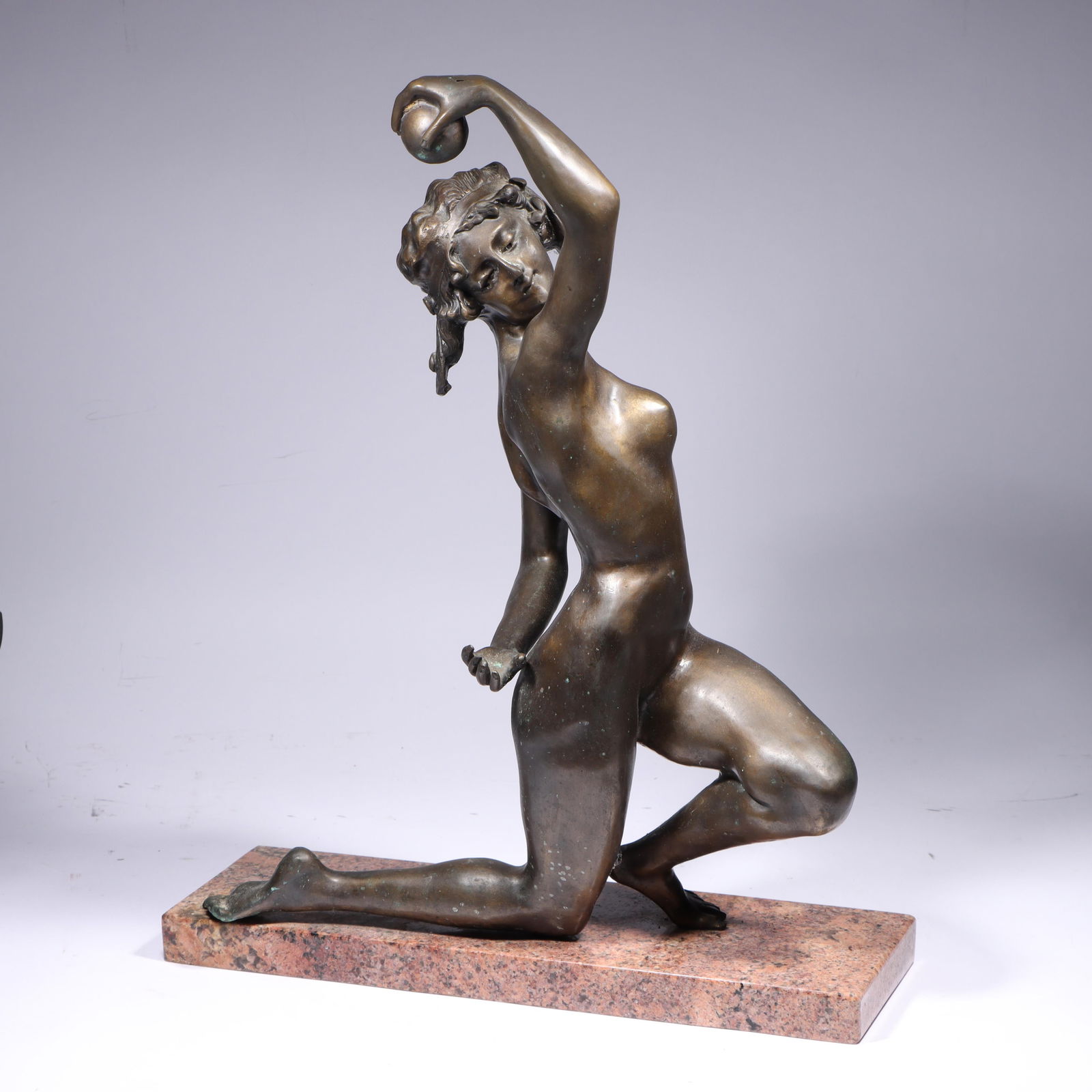 Affortunato (Fortunato) Gory, France / Italy (1895 - 1925), Female nude dancer with ball, bronze on (1 of 19)