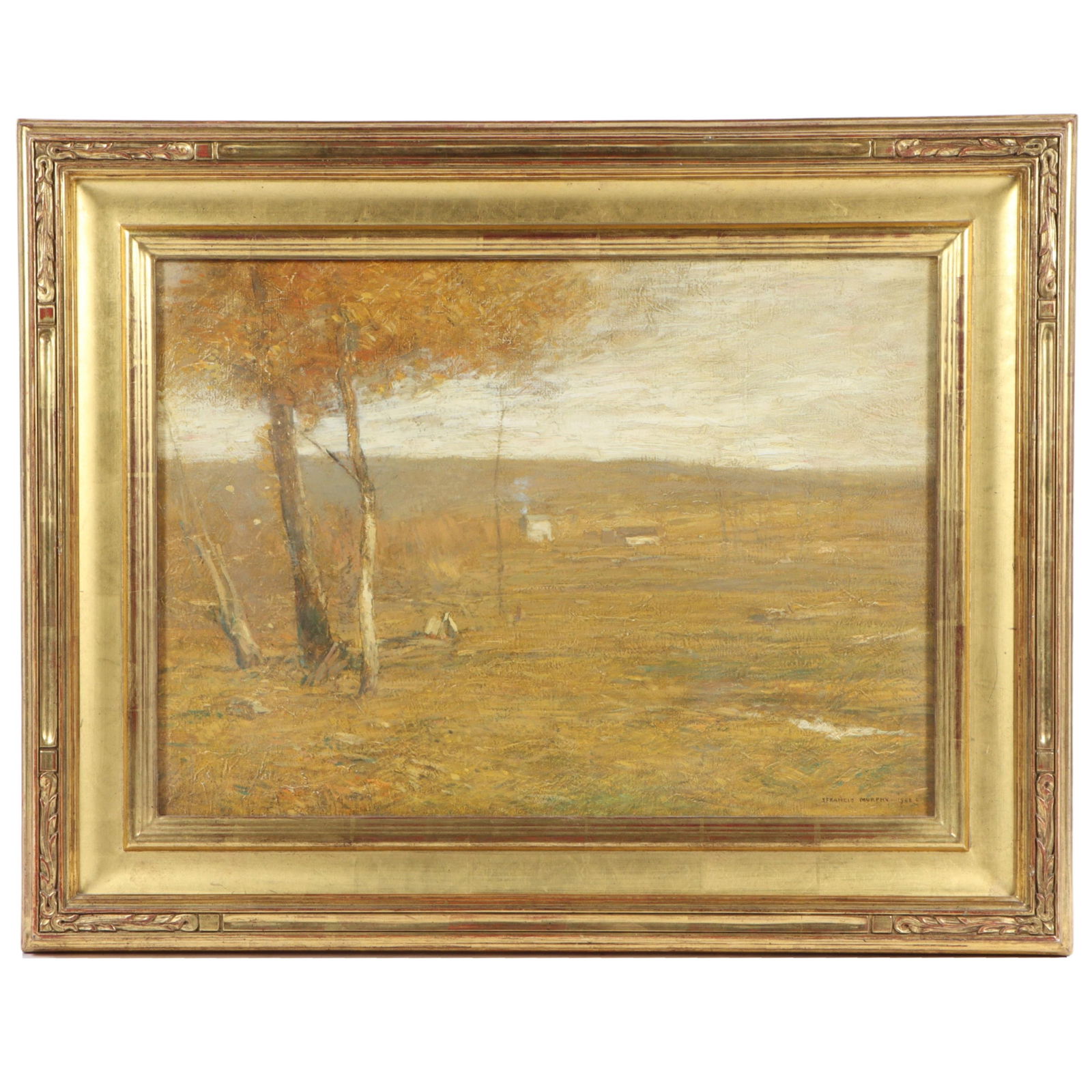 John Francis Murphy, American (1853 - 1921), Farm Country, 1908, oil on canvas, 16 1/4"H x (1 of 12)