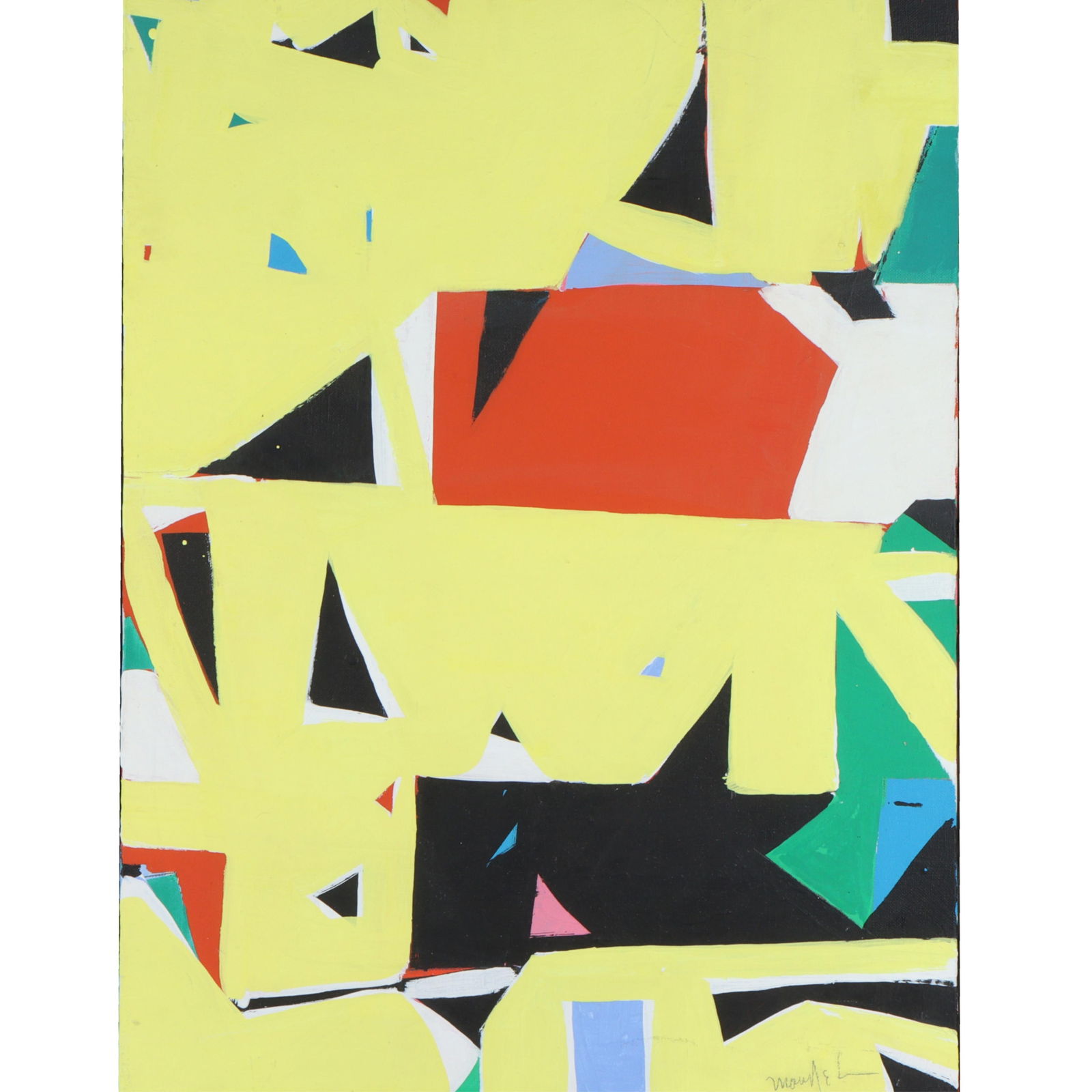 Beatrice (Ribak) Mandelman, American (1912 - 1998), Rift Series #26, 1964, acrylic on canvas, 24"H x (1 of 11)