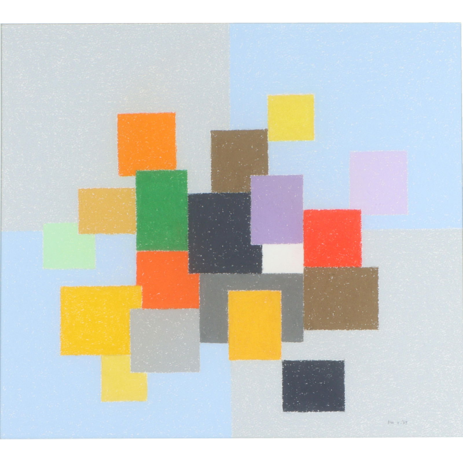 Felrath Hines, Indiana, Maryland (1913 - 1993), Bouquet, 1989, pastel on paper, 18"H x 20"W(sight), (1 of 11)