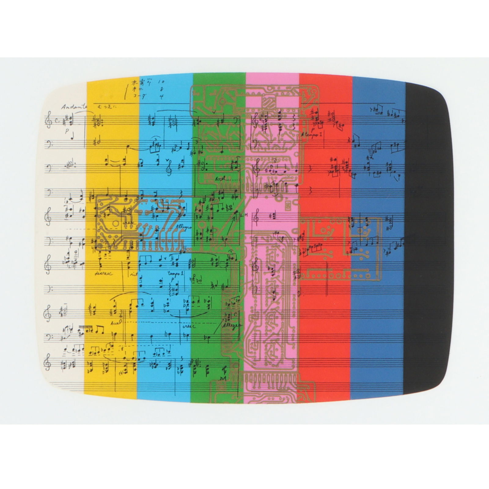 Nam June Paik, Korean American (1932 - 2006), Etching on Etching, 1984, etching and aquatint in 10 (1 of 12)