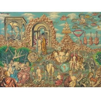 Eric de Kolb, Vienna (1916-2001), When You're Laughing, the Whole World Laughs With You, acrylic on (1 of 12)