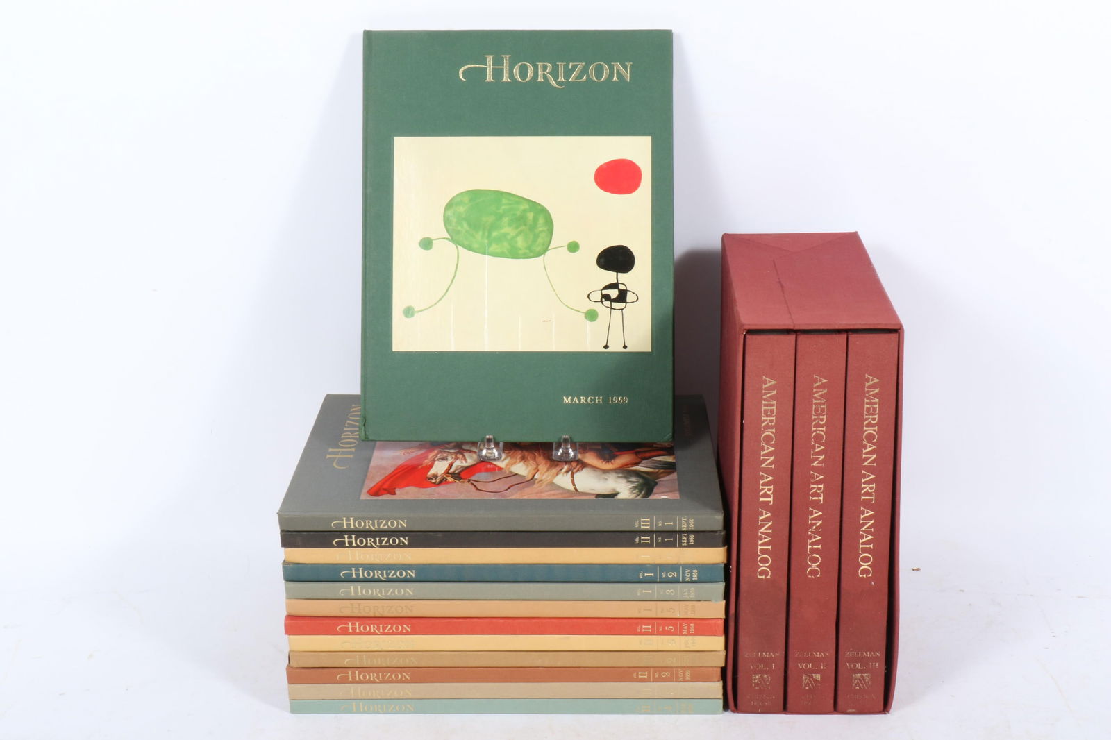 Twelve Horizon: A Magazine of the Arts mid-century hardback volumes from the years 1958-1960 and (1 of 13)