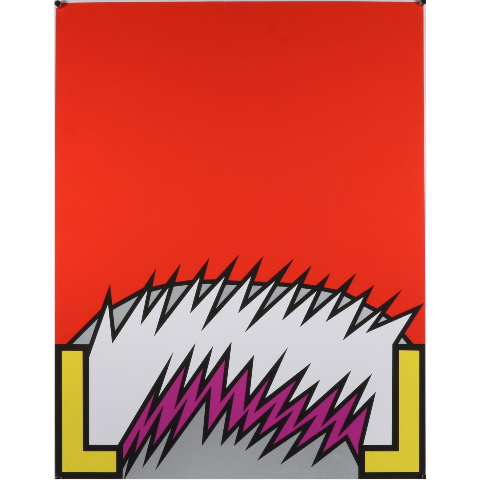 Nicholas Krushenick, New York (1929 - 1999), The Trial of the Catonville 9, 1971, screenprint, 28 (1 of 8)