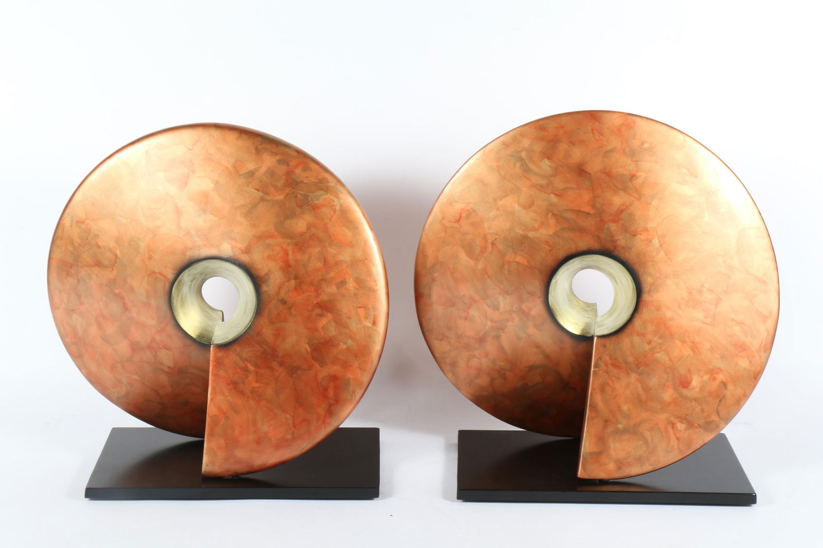 Cheryl Williams, American (20th/21st century), Wow, 2 ceramic sculptures, 6 1/4? H X 17? Diam. (1 of 14)