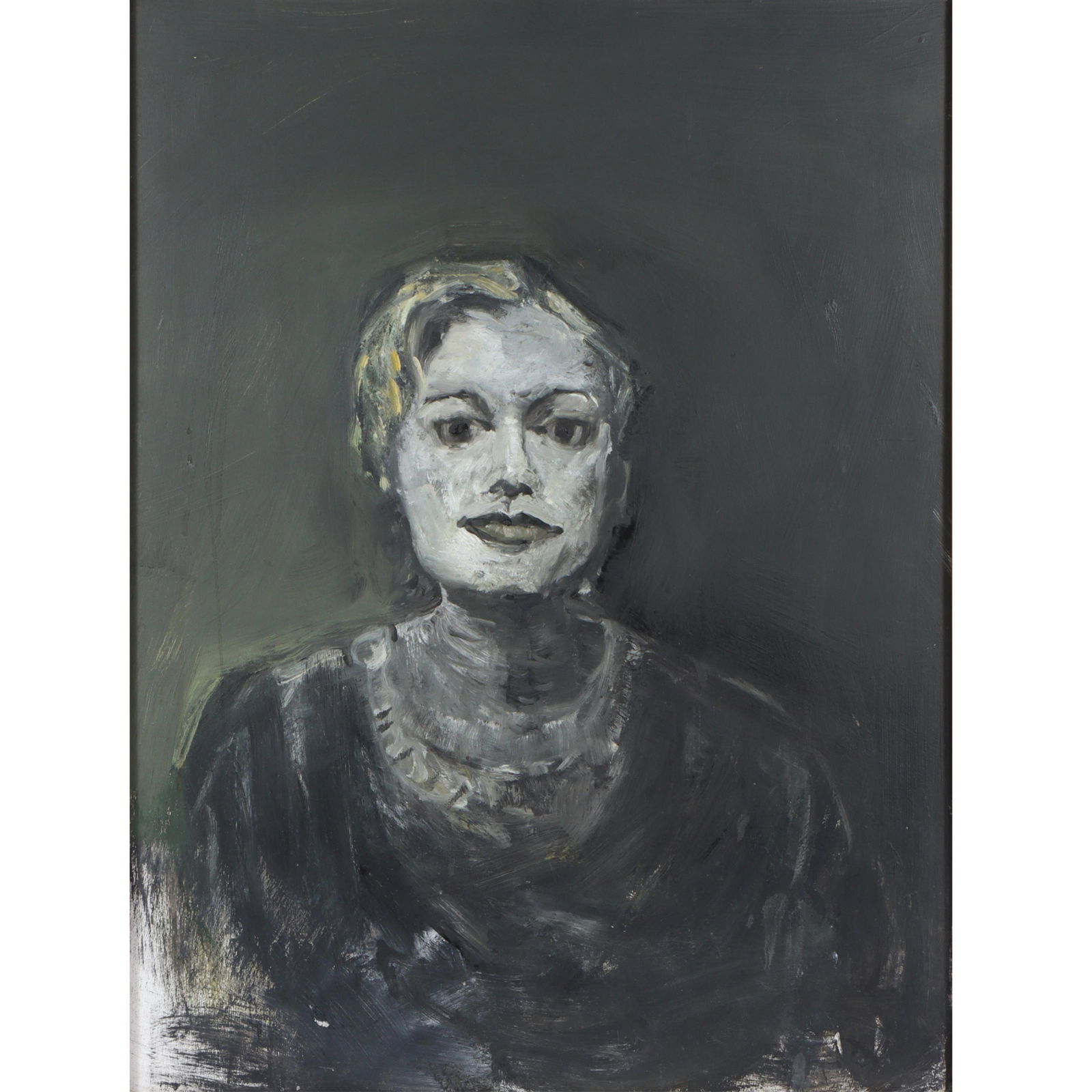 Edward A. Sanders, Indianapolis (1946 - 2006), Lori Henderson, 1997, oil on canvas, 32"H x: Edward A. Sanders Indianapolis (1946 - 2006) Lori Henderson, 1997 oil on canvas Signed and dated verso. Submitted to 74th Annual 1998 Hoosier salon. Ed was a graduate of Purdue University and the Herr