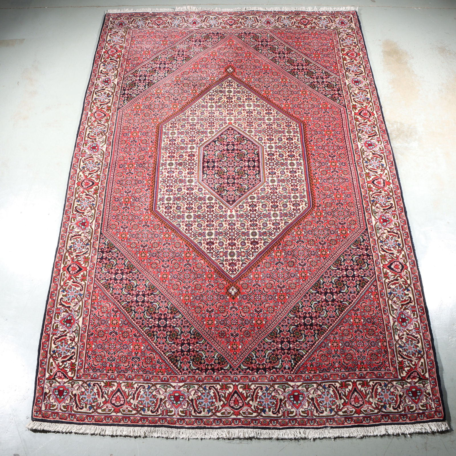 Iran Persian Bejar hand knotted wool estate rug carpet, 5x8. 100 1/2"H x 62"W (1 of 11)