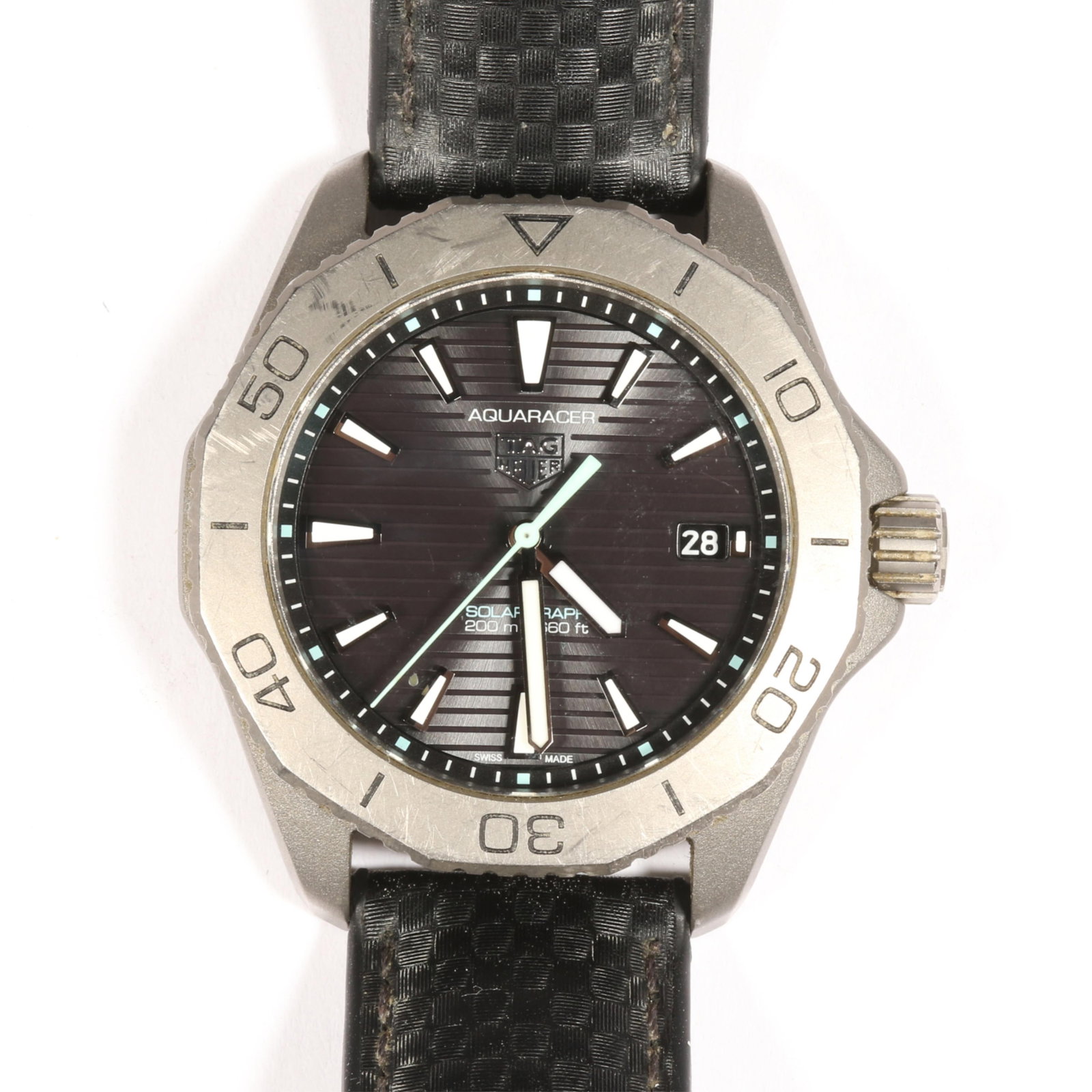 TAG Heuer AQUARACER Professional 200 Solargraph quartz watch with 40mm face, and titanium case, (1 of 12)