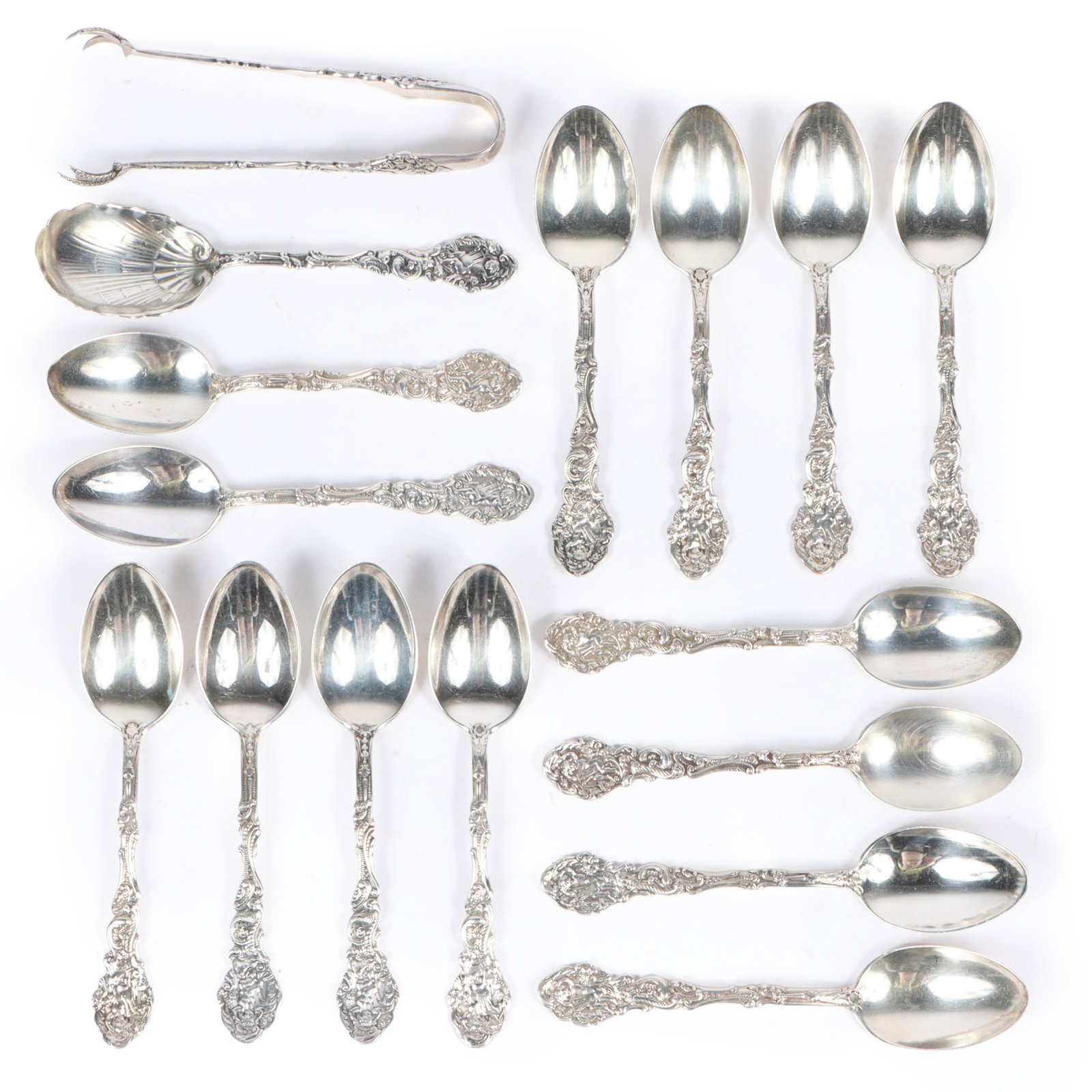 Gorham Sterling Silver "Versailles" Pattern Spoons, Sterling Silver Scalloped Spoon and Sterling (1 of 11)