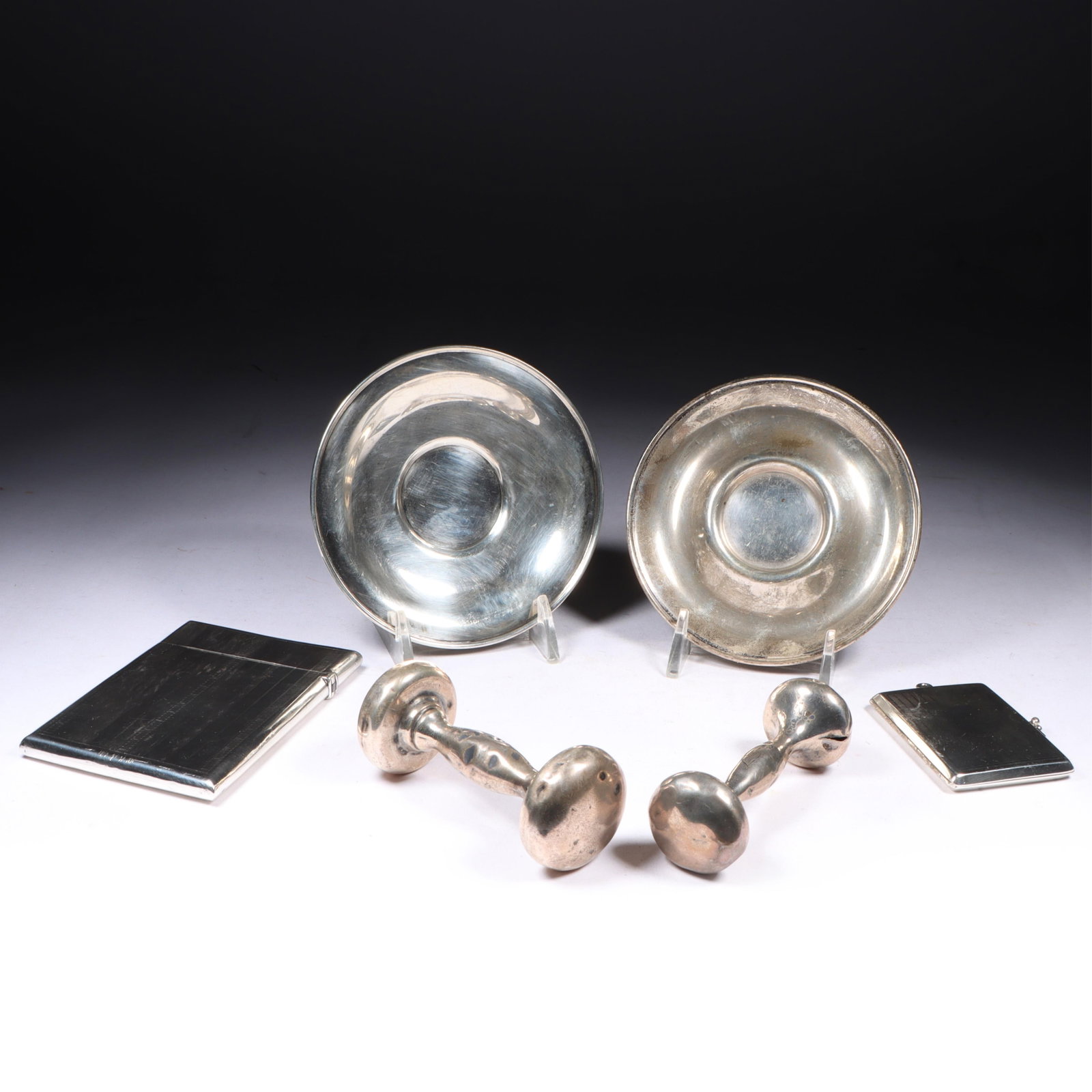 Sterling Silver Lullaby Baby Rattles, Sterling Silver Small Tiffany & Co. Plate, Sterling Silver (1 of 13)