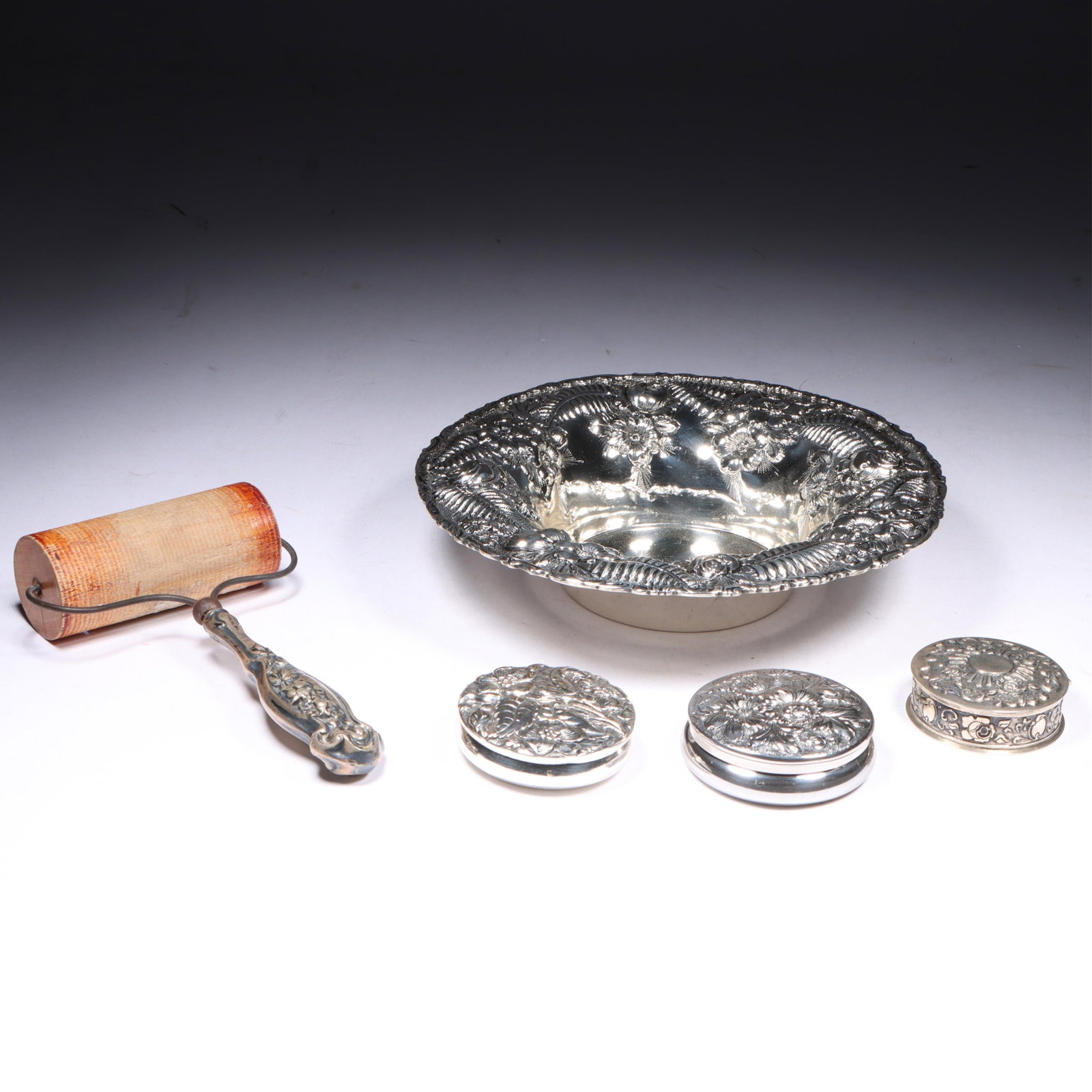 James R. Armiger Sterling Silver Monogramed Dish, Sterling Silver Ink Blotter Roller and Vintage (1 of 15)