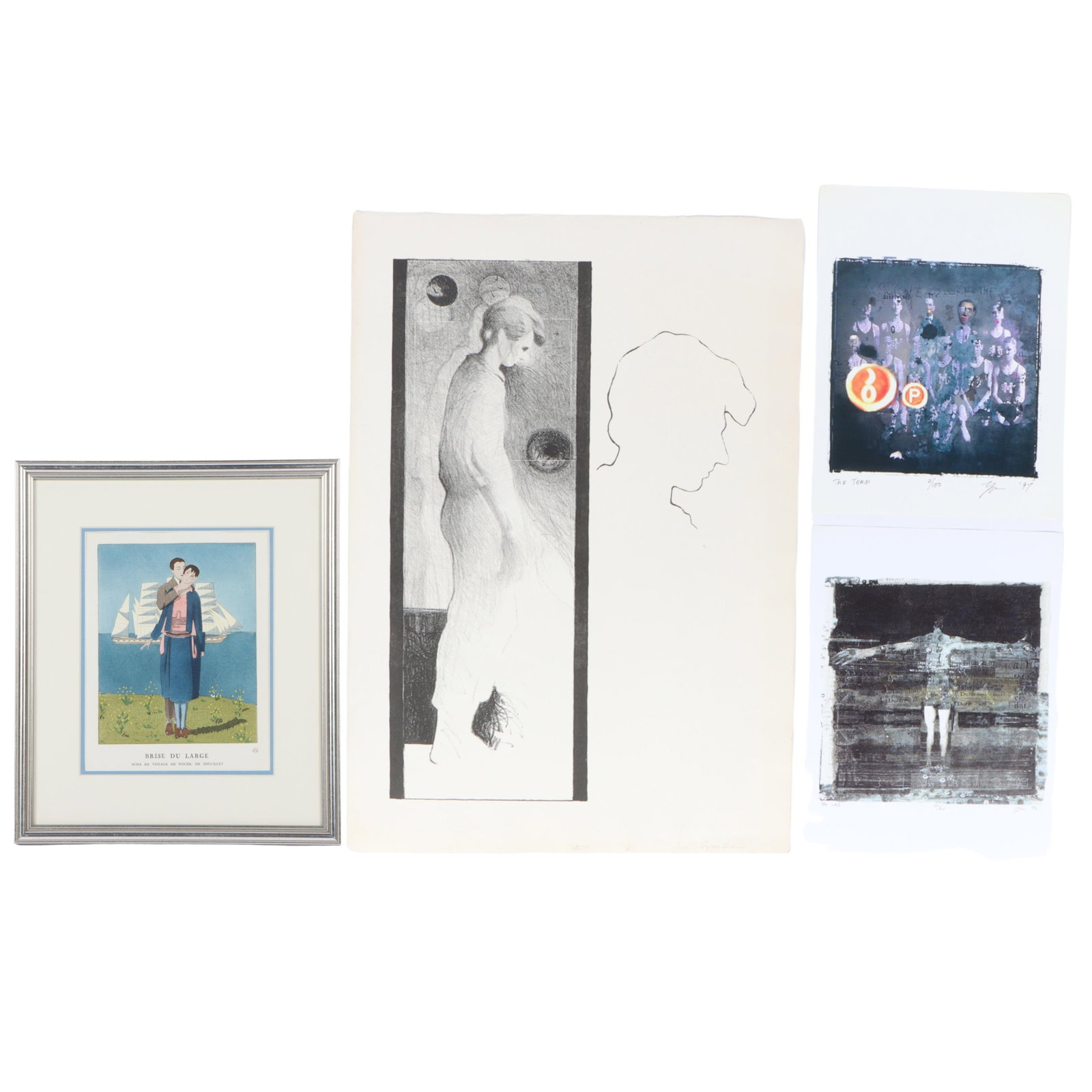 Four art prints; French Art Deco plate from La Gazette du Bon ton, 1921, Yasha Persson, and Robert (1 of 20)
