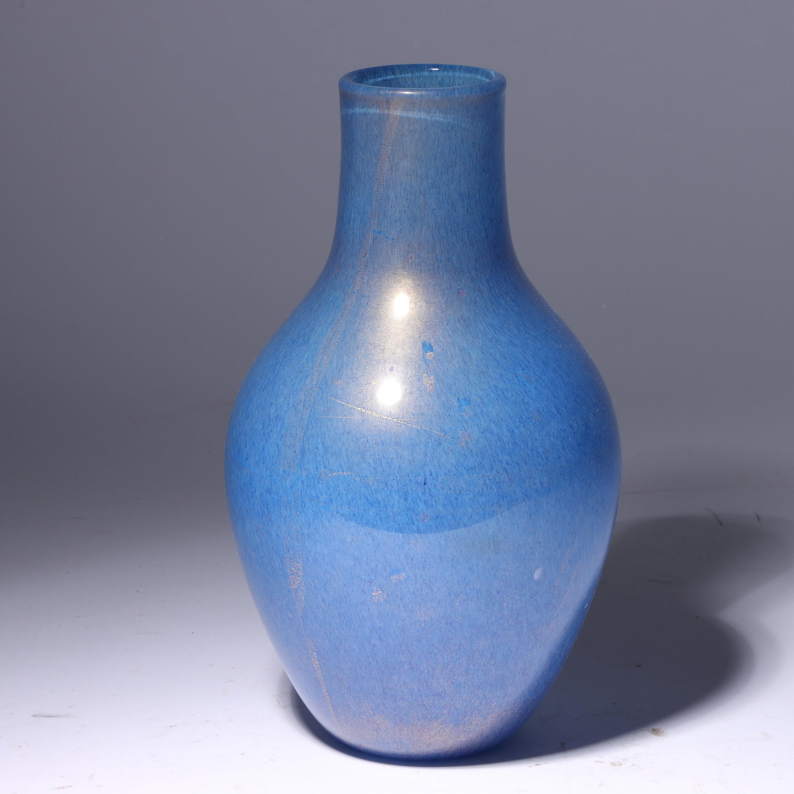 Ferro Toso Barovier, attributed, Murano art glass vase 10 1/2"H x 5 3/4"Diam. (1 of 7)