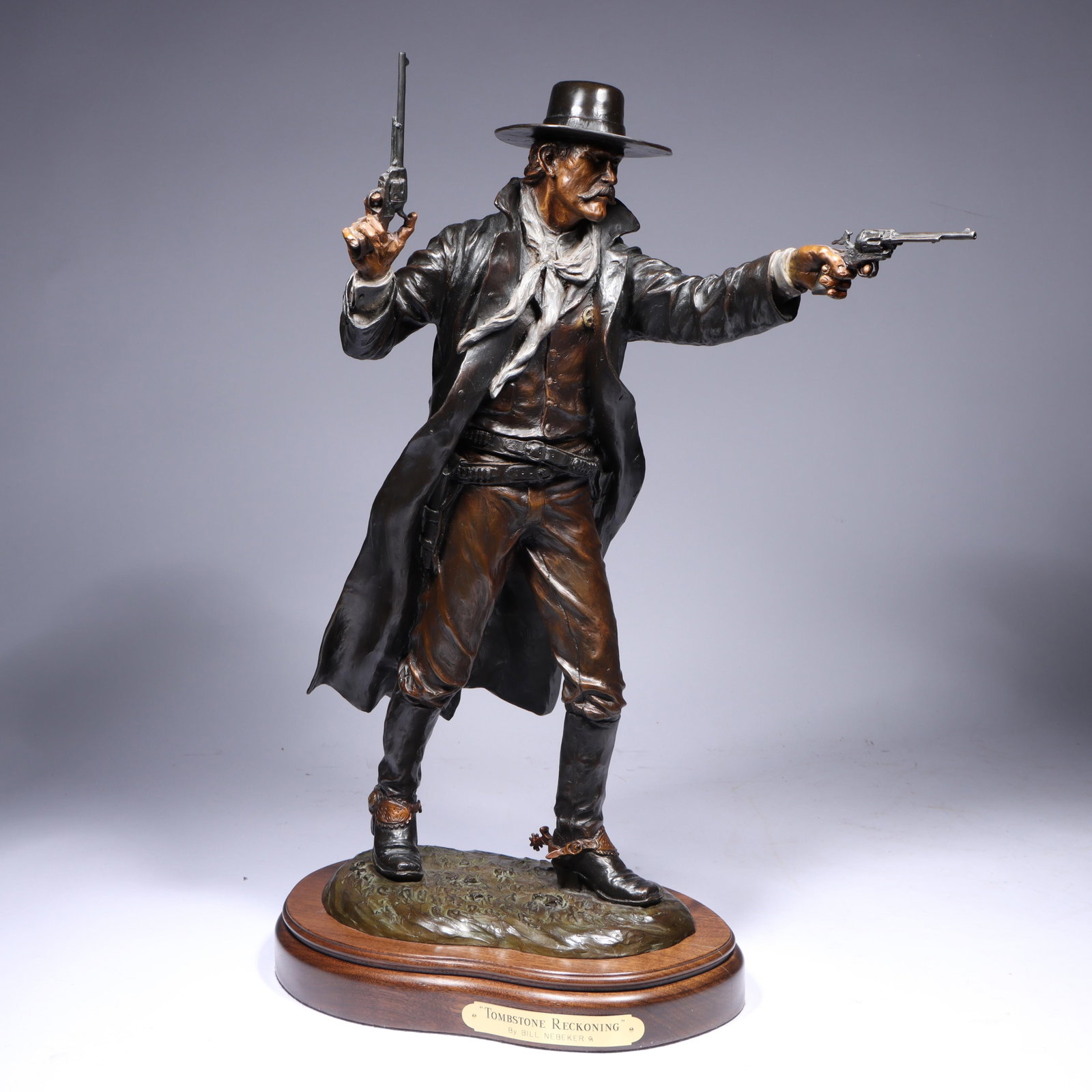 Bill Nebeker, American (b. 1942), Tombstone Reckoning, 2008, bronze, 23"H x 20"W x 17"D (1 of 12)