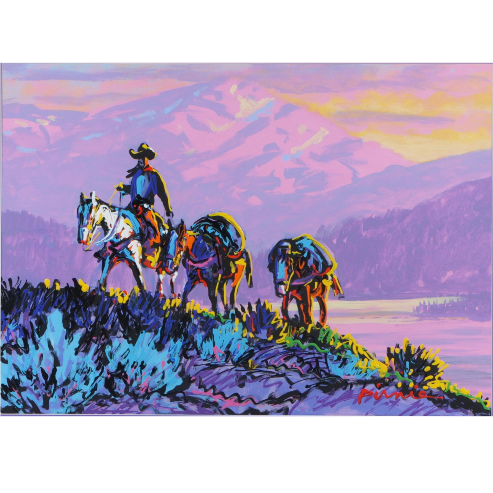 Larry Pirnie, American (B. 1940), Early Morning Start, 1994, acrylic on paper, 19 3/4"H x 27 (1 of 11)
