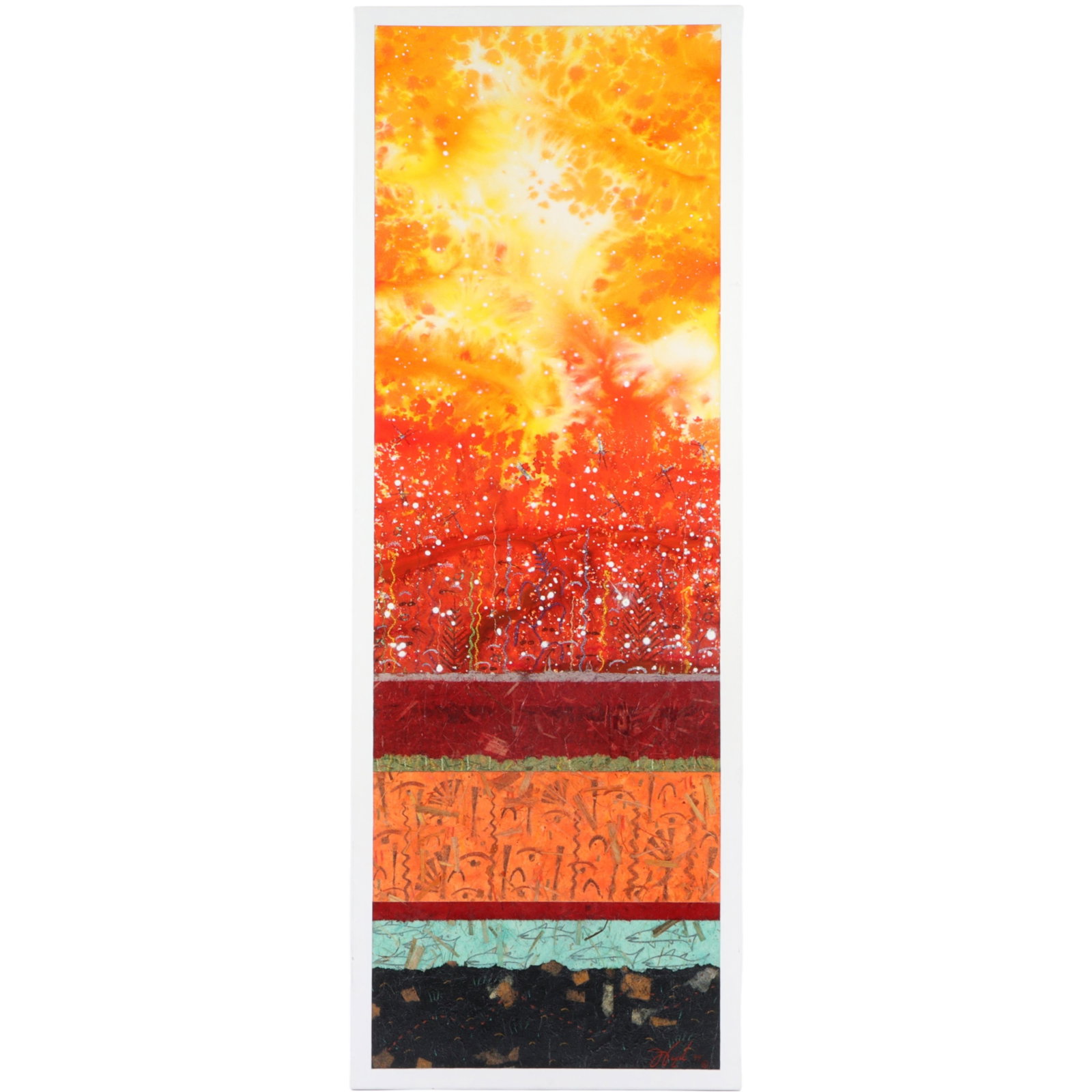 Felix Vigil, American (20th/21st Century), Raven's Home, 1999, acrylic and mixed media on paper (1 of 9)