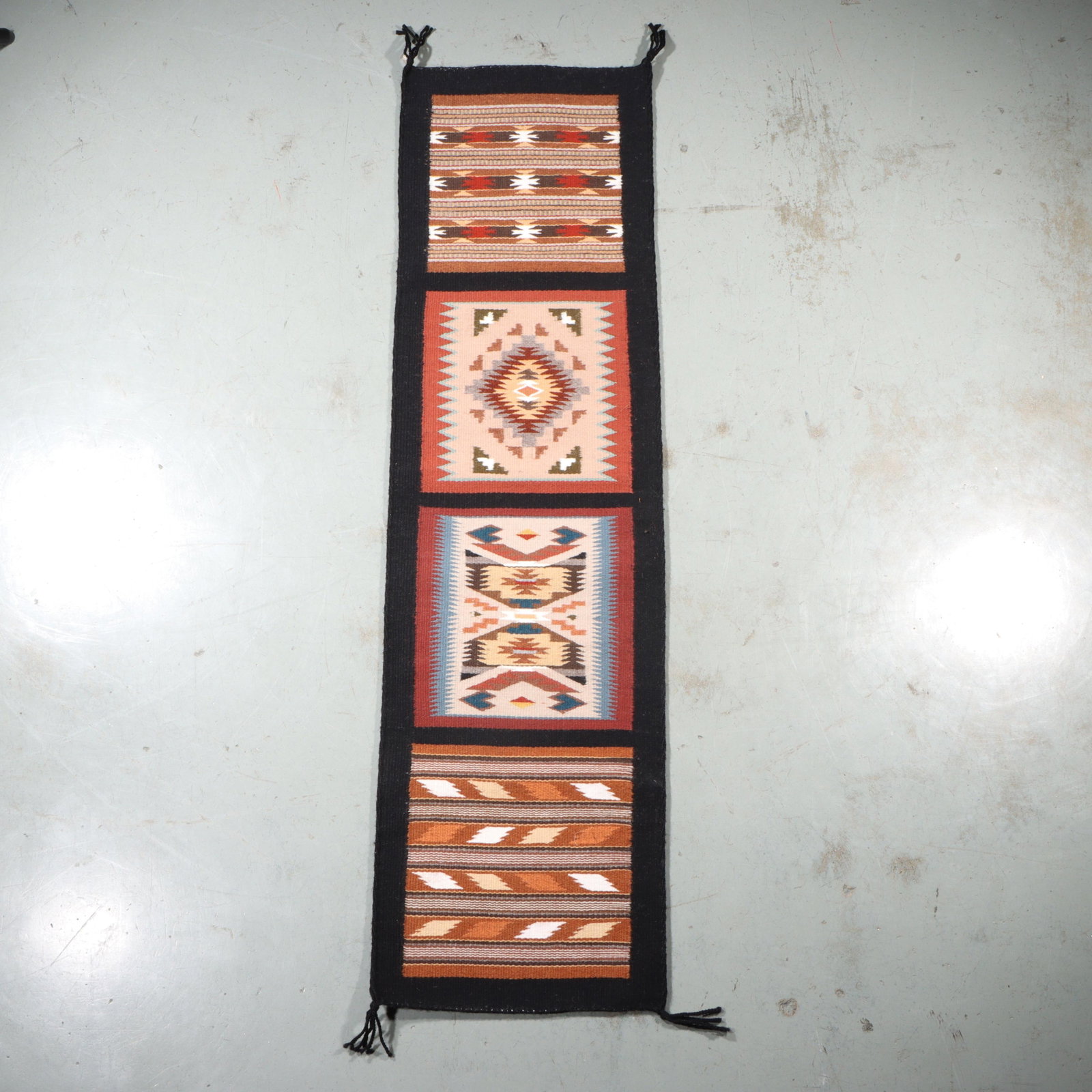 Navajo Native American Southwestern textile rug weaving 47 1/2"H x 13"W (1 of 6)