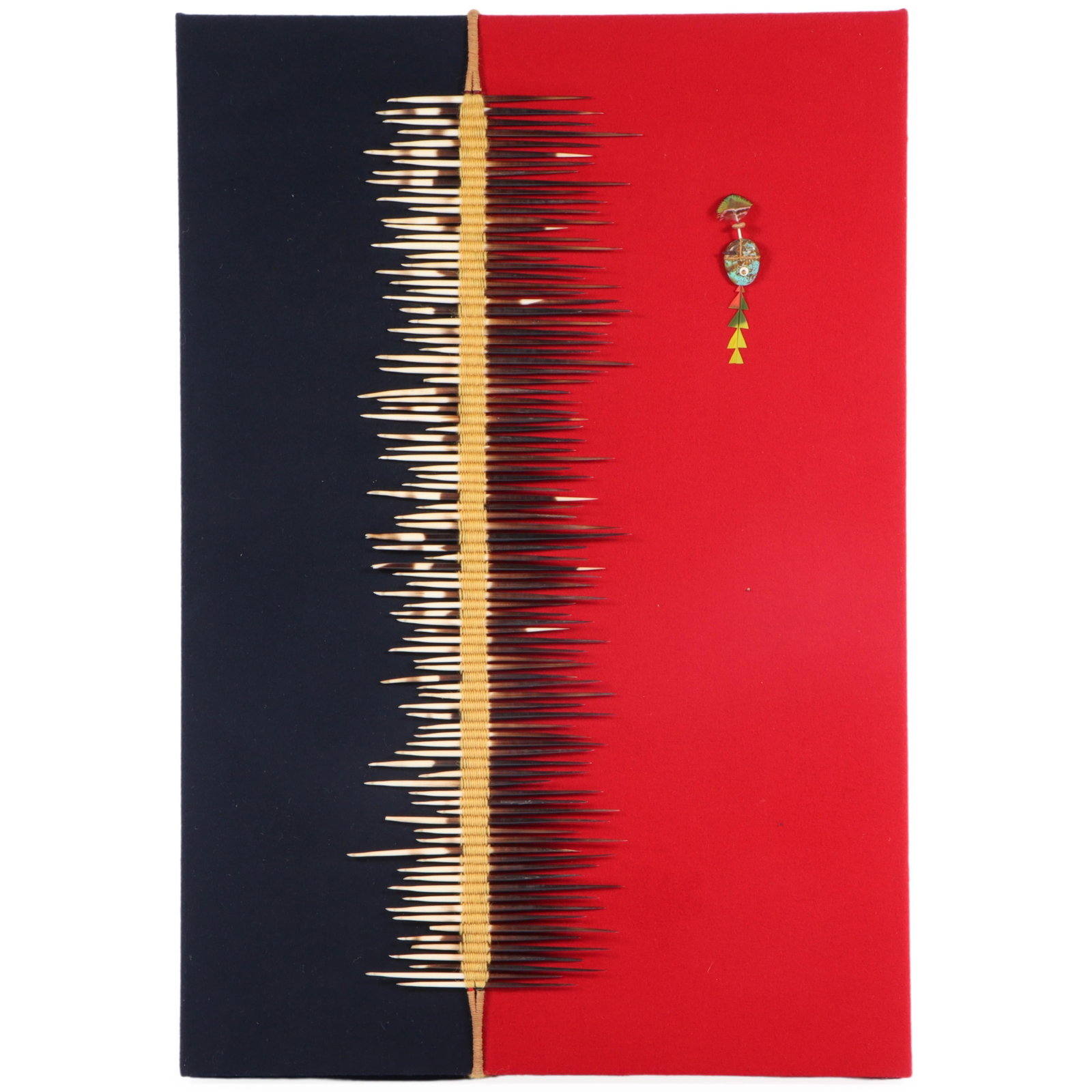 Monte Yellowhorse, Native American (20th/21st century), Dawn Breakers, 2004, mixed media porcupine (1 of 12)