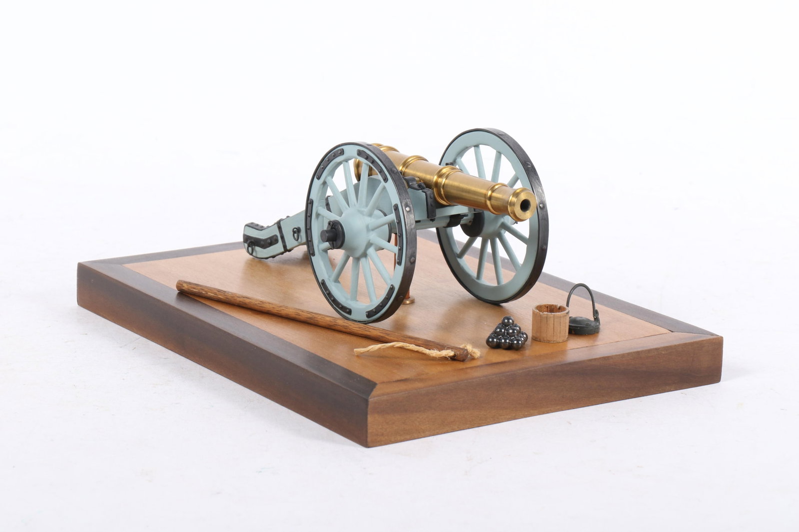 Bradley Foster Civil War Napoleon cannon 1/16 scale model, historic artillery model 3/4"H x 6 1/2"W (1 of 10)