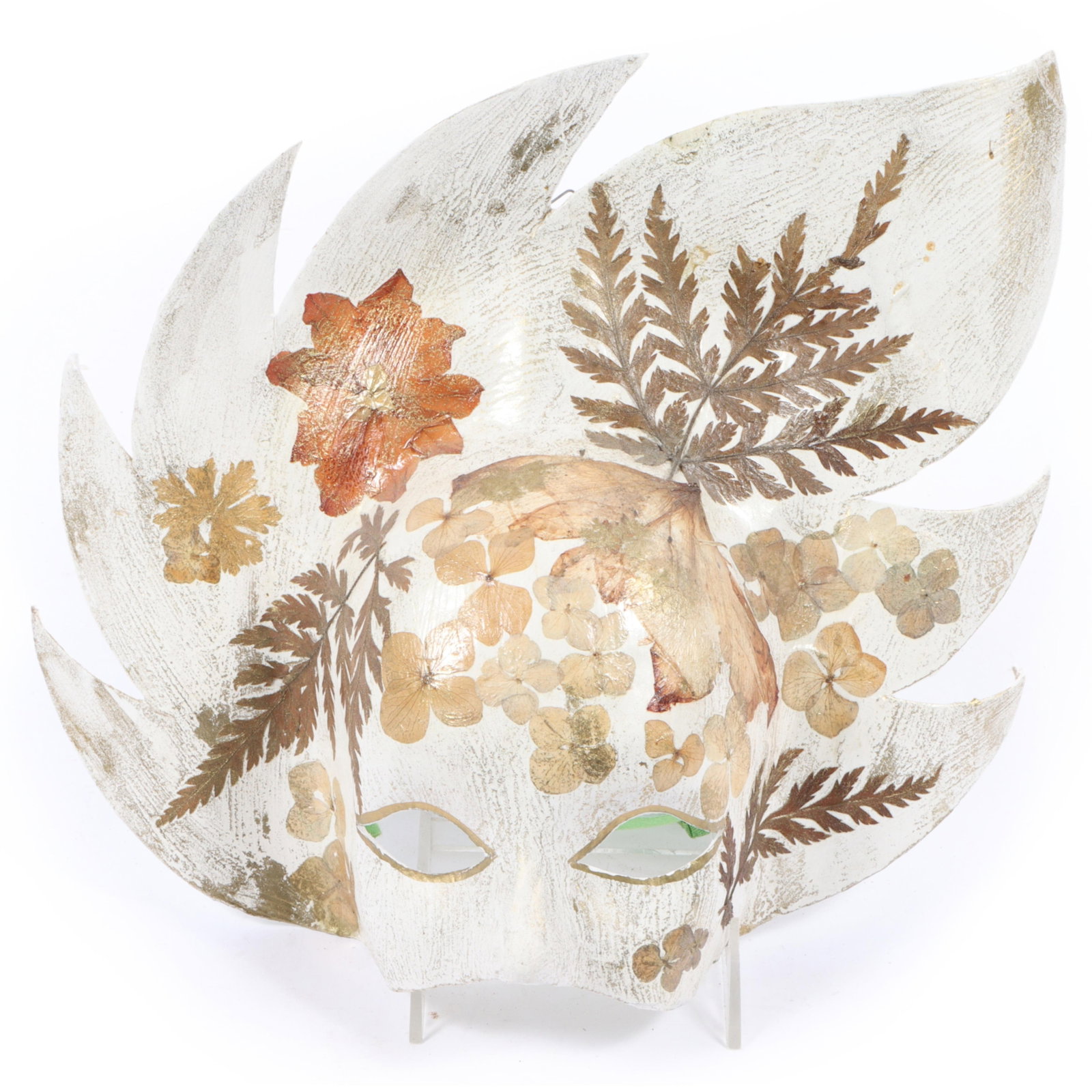 "Floral Leaf Mask" from Venice 11 1/2"H x 12"W (1 of 7)