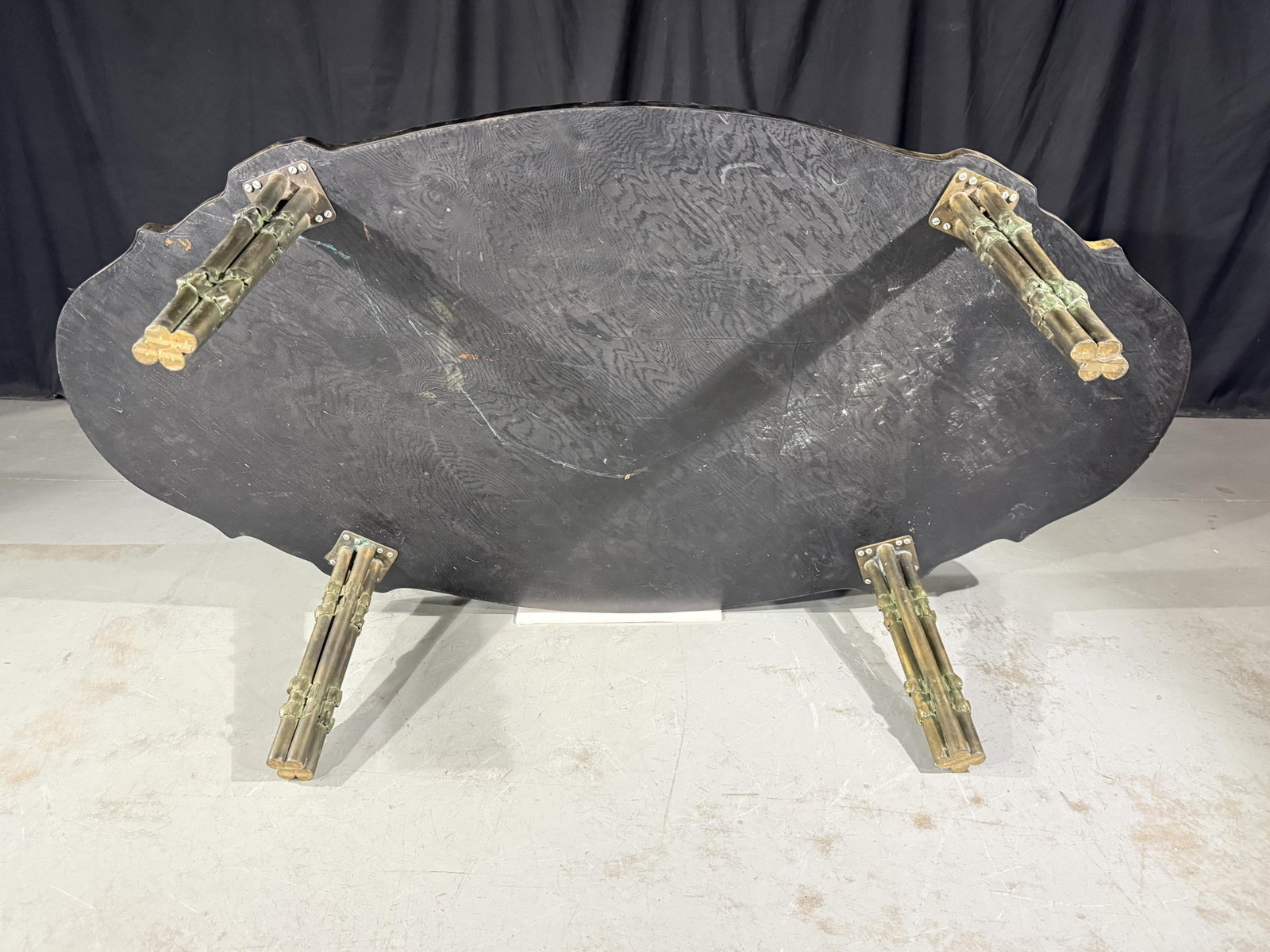 Rare Philip and Kelvin Laverne 'Odyssey' bronze coffee table 16 1/2"H 60 1/2?W x 31 1/2?D - 11