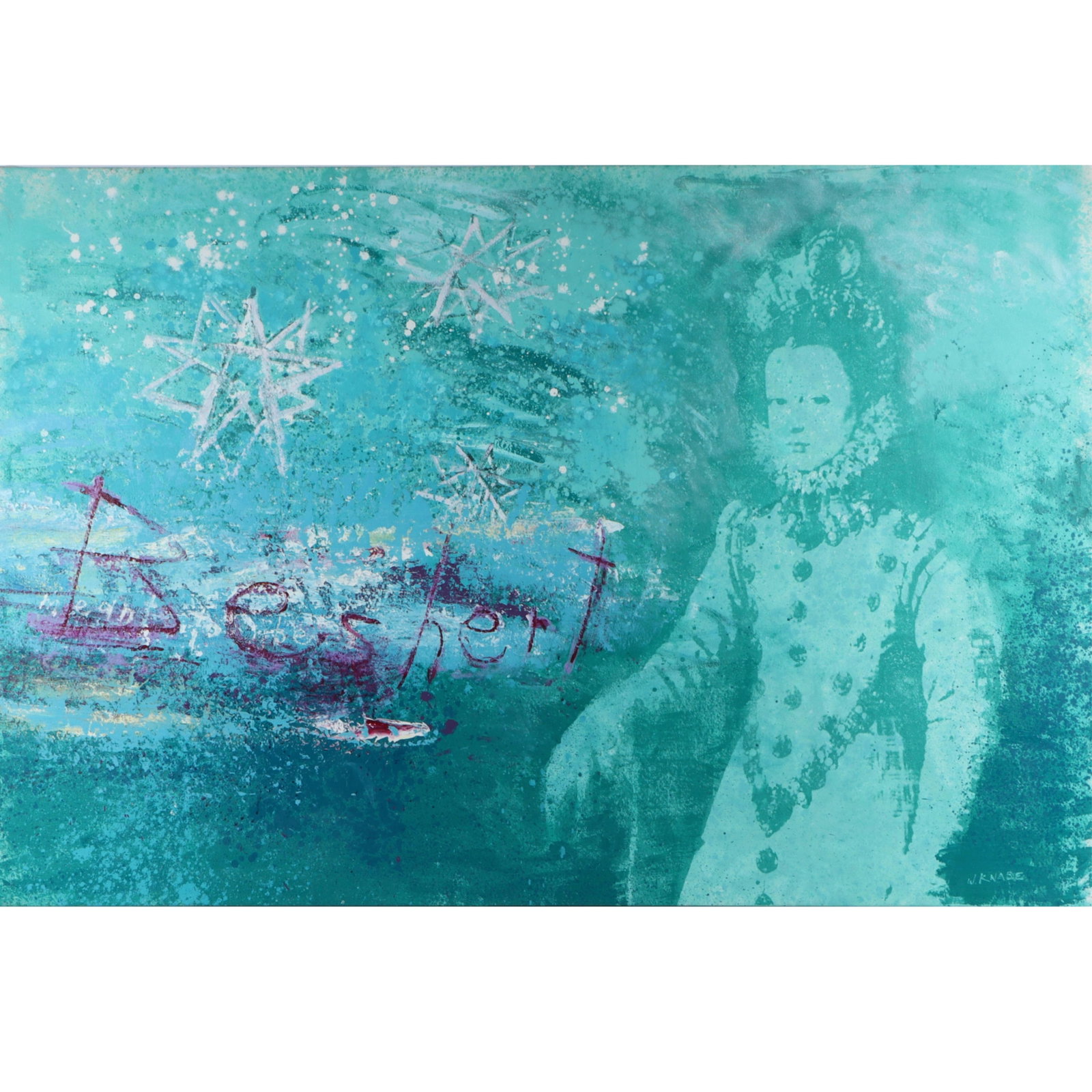 Walter Knabe, Indiana (20th/21st Century), "Beshert", 2015, oil on canvas, 48"H x 72"W (1 of 11)