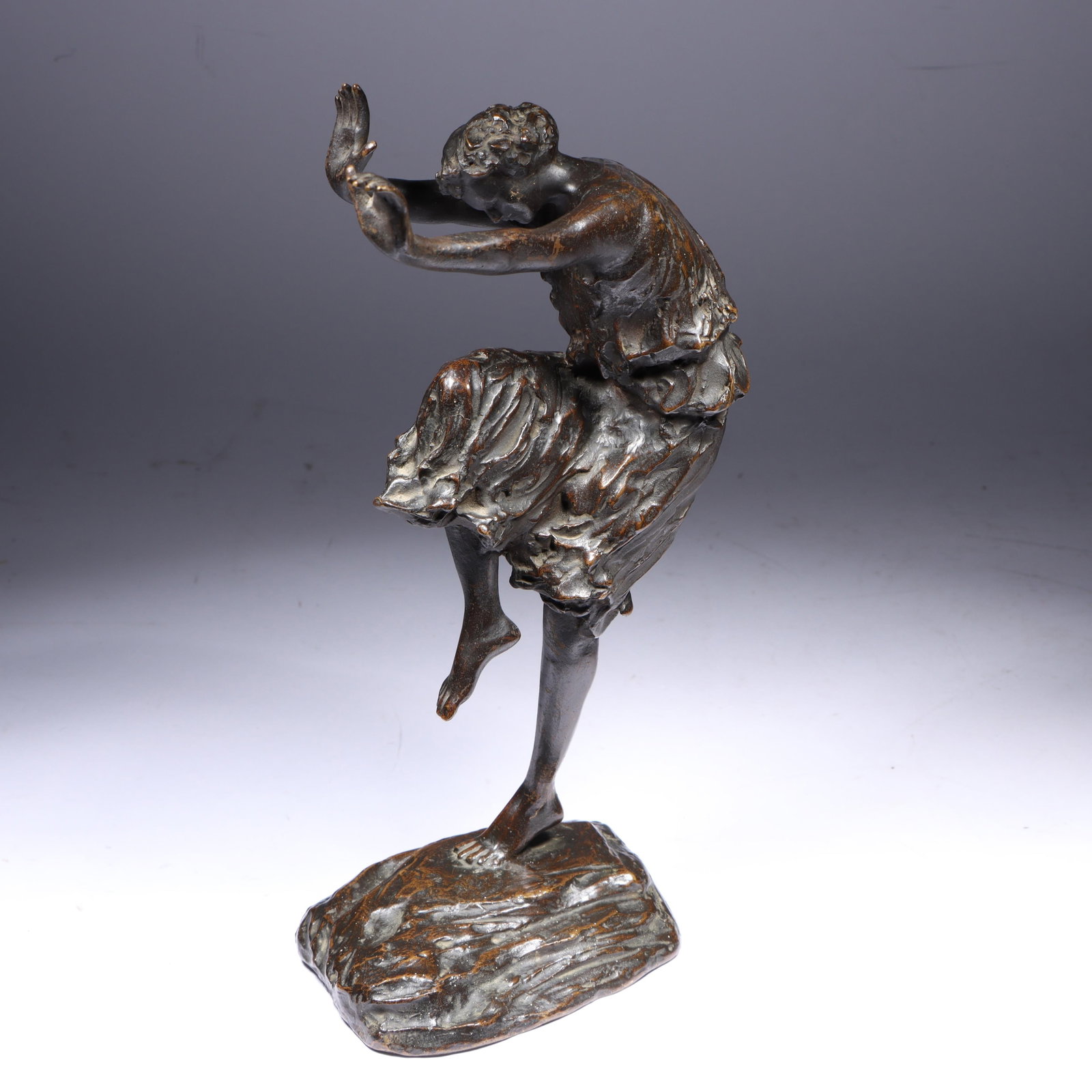 Agnes Valbourg Fromen, Swedish American (1868?1956), dancer, bronze, 12?H x 7?W (1 of 11)