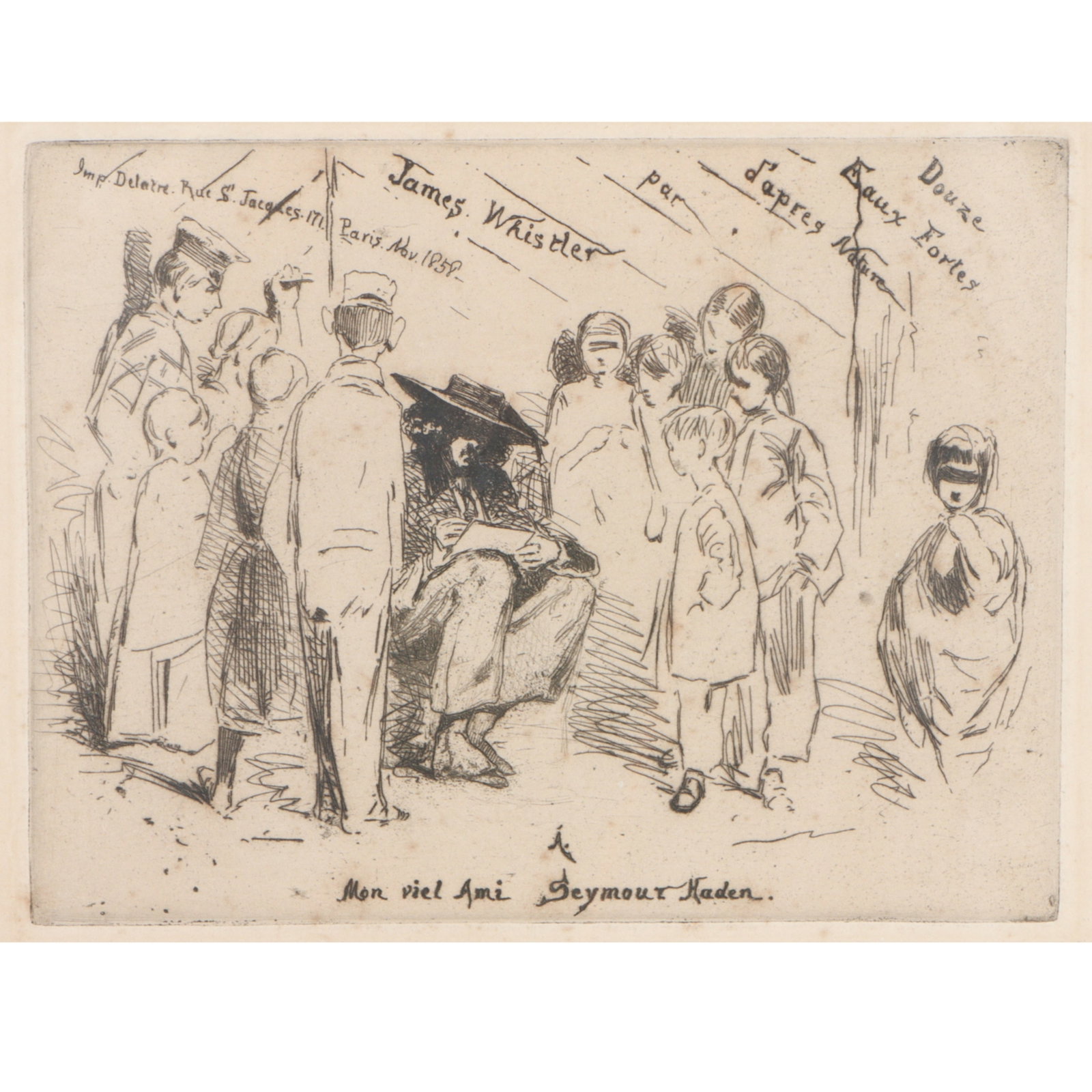 James Abbott McNeill Whistler, American (1834?1903), Title to the French Set, from the Douze Eaux (1 of 11)
