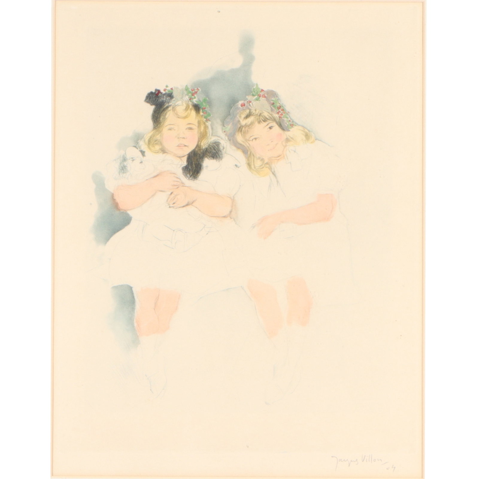 Jaques (Gaston Duchamp) Villon, French (1875?1963), Mes Petites Amies, Les Deux Soeurs, 1904, (1 of 9)