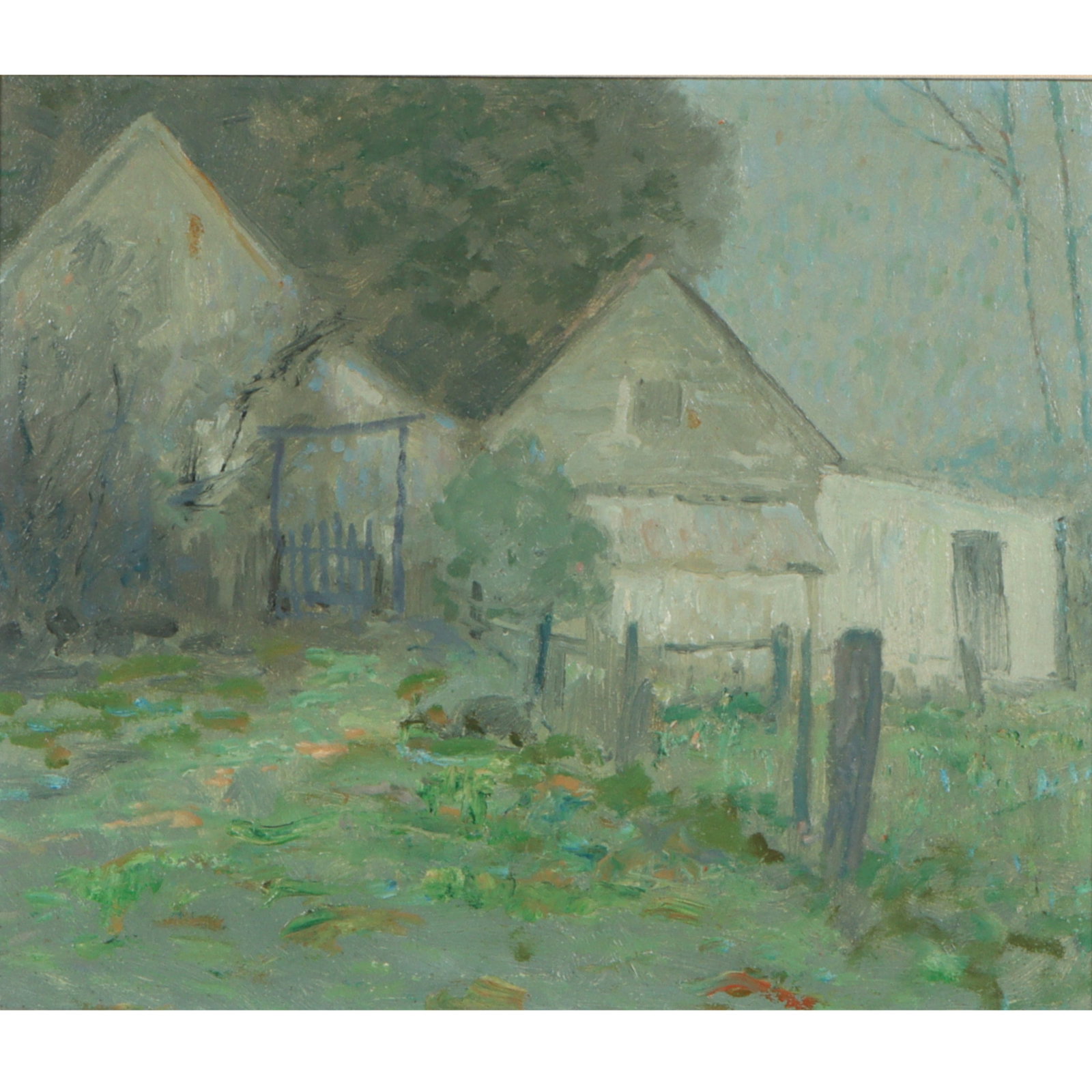 Manner of, and possibly by Carl Graf, Indiana (1892 - 1947), Impressionistic rural landscape evening (1 of 10)