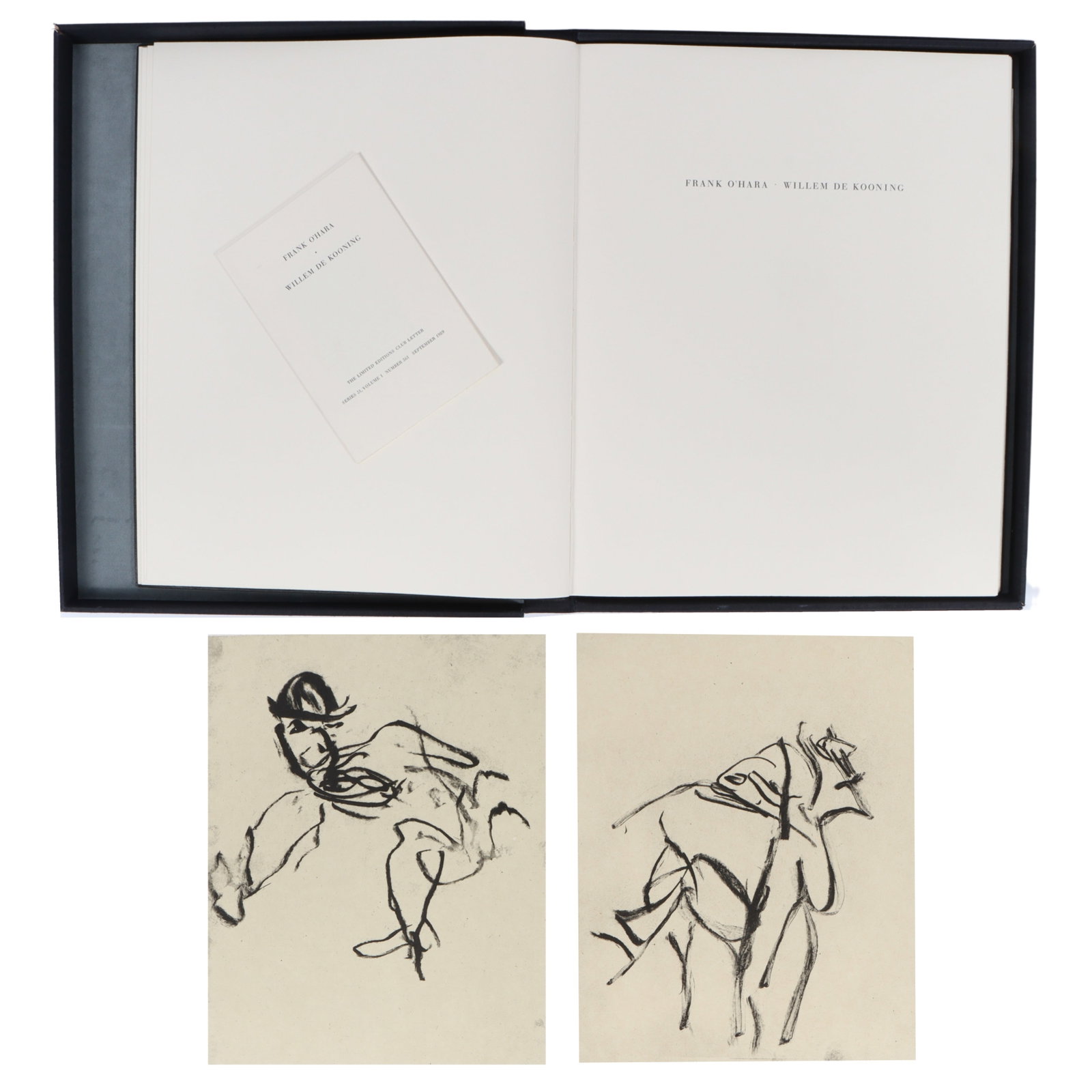 Frank O'Hara (American, 1926-1966) / Willem de Kooning (Dutch, 1904-1997) Limited Editions Club LEC: Frank O'Hara (American, 1926-1966) / Willem de Kooning (Dutch, 1904-1997) Limited Editions Club LEC book Limited Editions Club publication of Poems by Frank O'Hara with lithographs by Willem de