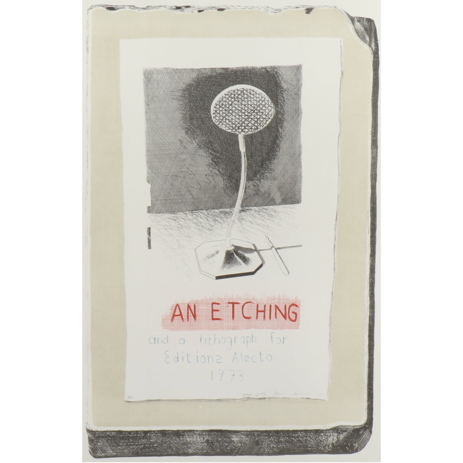 David Hockney, British (1937-2026), An Etching and a Lithograph for Editions Alecto, 1973,: David Hockney British (1937-2026) An Etching and a Lithograph for Editions Alecto, 1973 collotype Signed in the print, Hors Commerce in pencil. Biography from the Archives of askART: One of the foremo