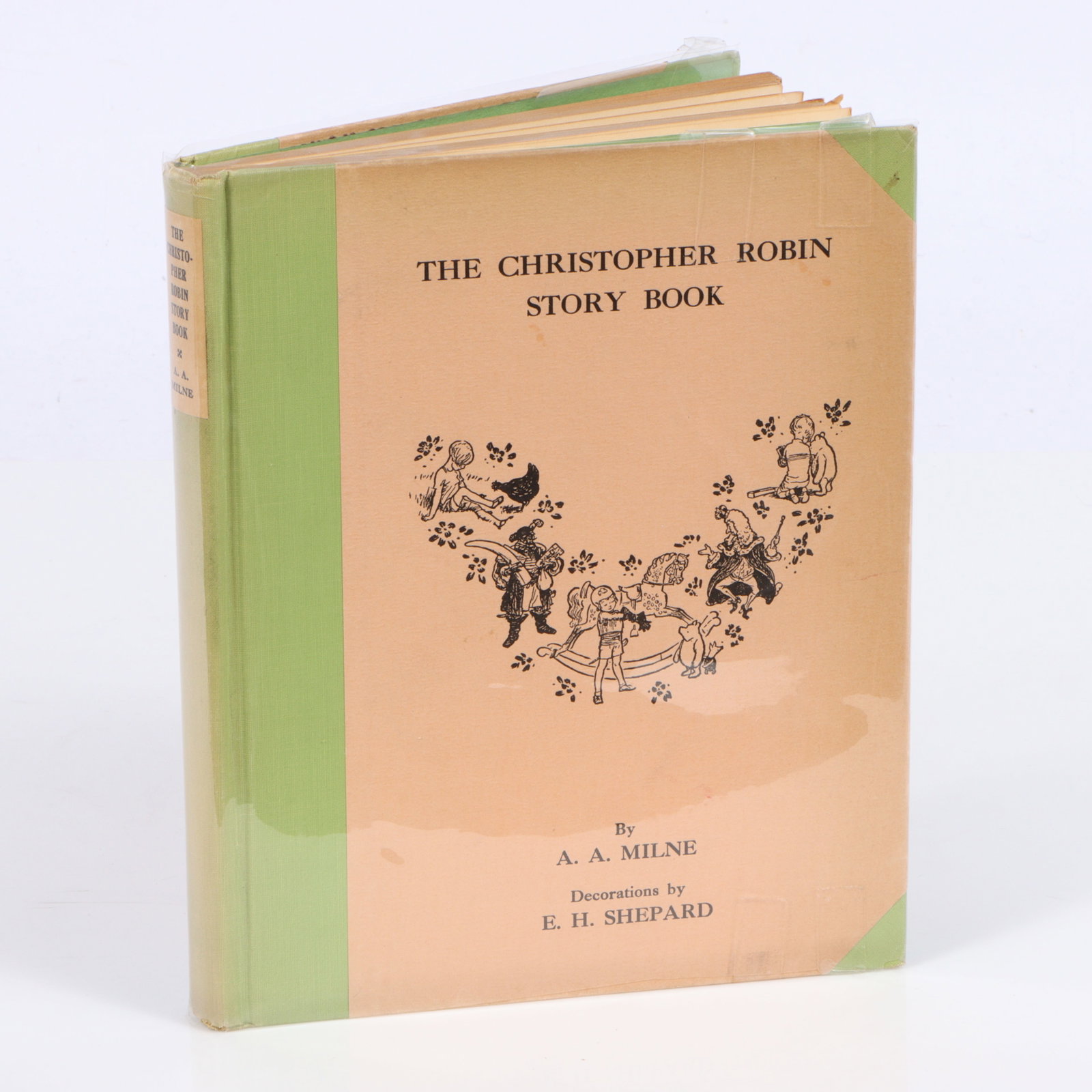 A.A. Milne, Christopher Robin Story Book, E.P. Dutton and Co. 1929 first edition, limited edition,: A.A. Milne, Christopher Robin Story Book, E.P. Dutton and Co. 1929 first edition, limited edition, signed by both A.A. Milne & illustrator E.H. Shepard, numbered 118 of 350.