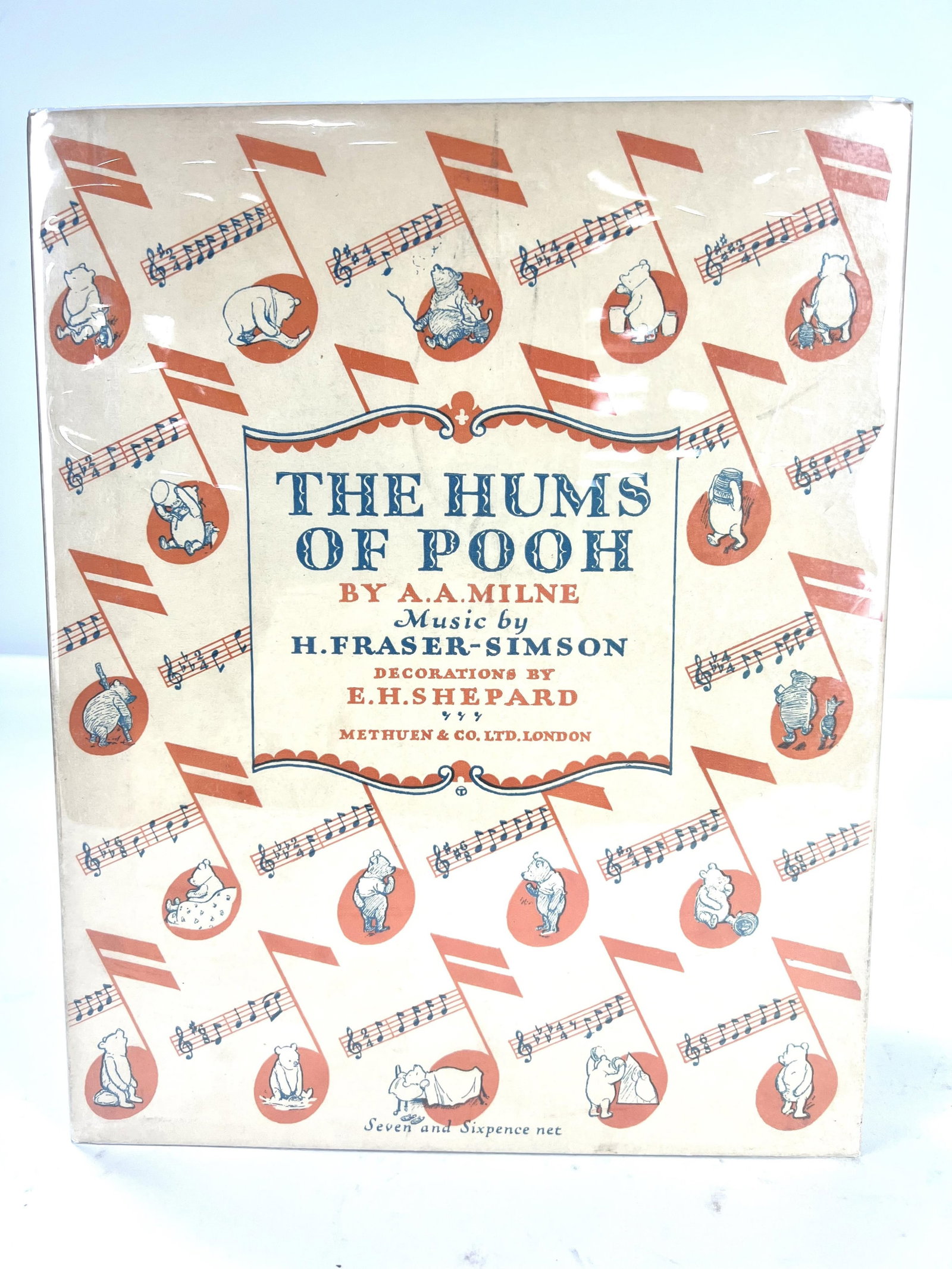 A.A. Milne, The Hums of Pooh, music by H. Fraser-Simon, decorations by E. H. Shepard, first edition, (1 of 8)
