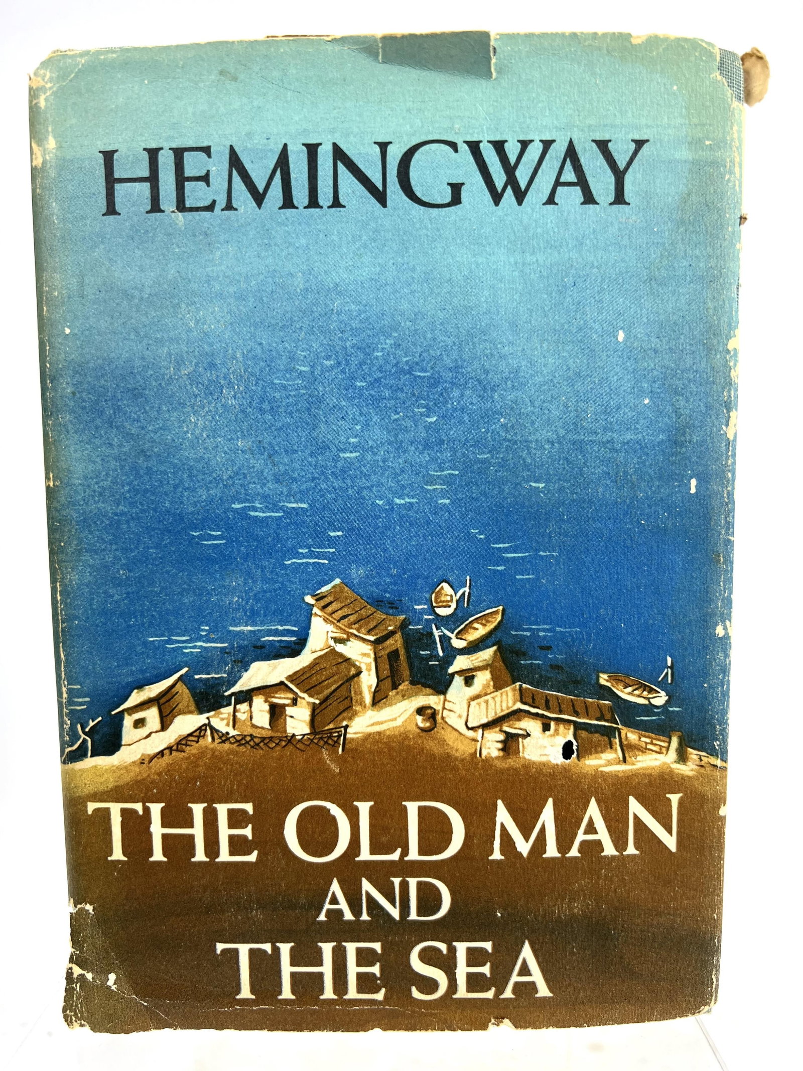 Ernest Hemingway - "The Old Man and the Sea," early Scribner's variant/misprint: Ernest Hemingway - "The Old Man and the Sea," early Scribner's variant/misprint Book itself is in Very Good to Near Fine condition with only a previous owner's name written in ink on the front endpape