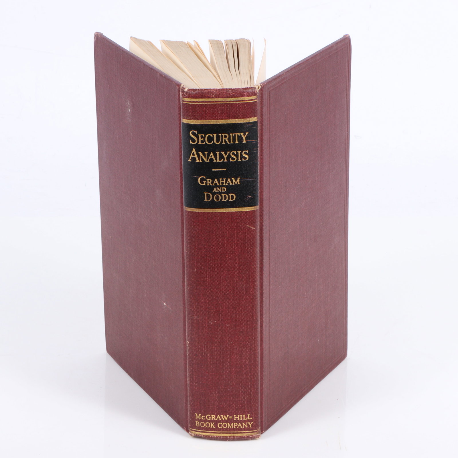A first edition, sixth impression hardcover copy of Security Analysis by Benjamin Graham and David (1 of 5)