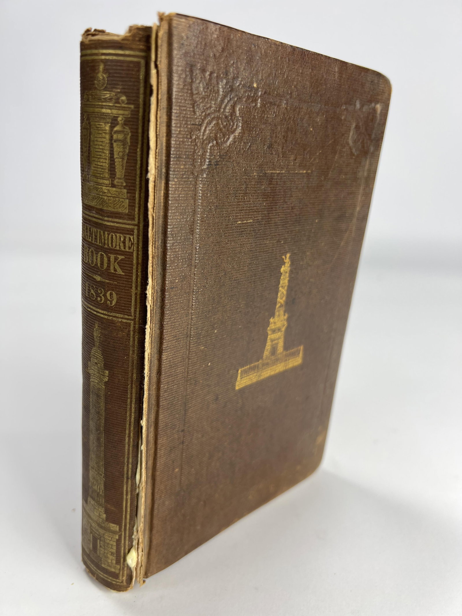 The Baltimore Book, a Christmas and New-Year?s Present, edited by W.H. Carpenter and T.S. Arthur,: The Baltimore Book, a Christmas and New-Year?s Present, edited by W.H. Carpenter and T.S. Arthur, and published in Baltimore by Bayly, 1839, loose cover, loose front piece illustration, first publishi