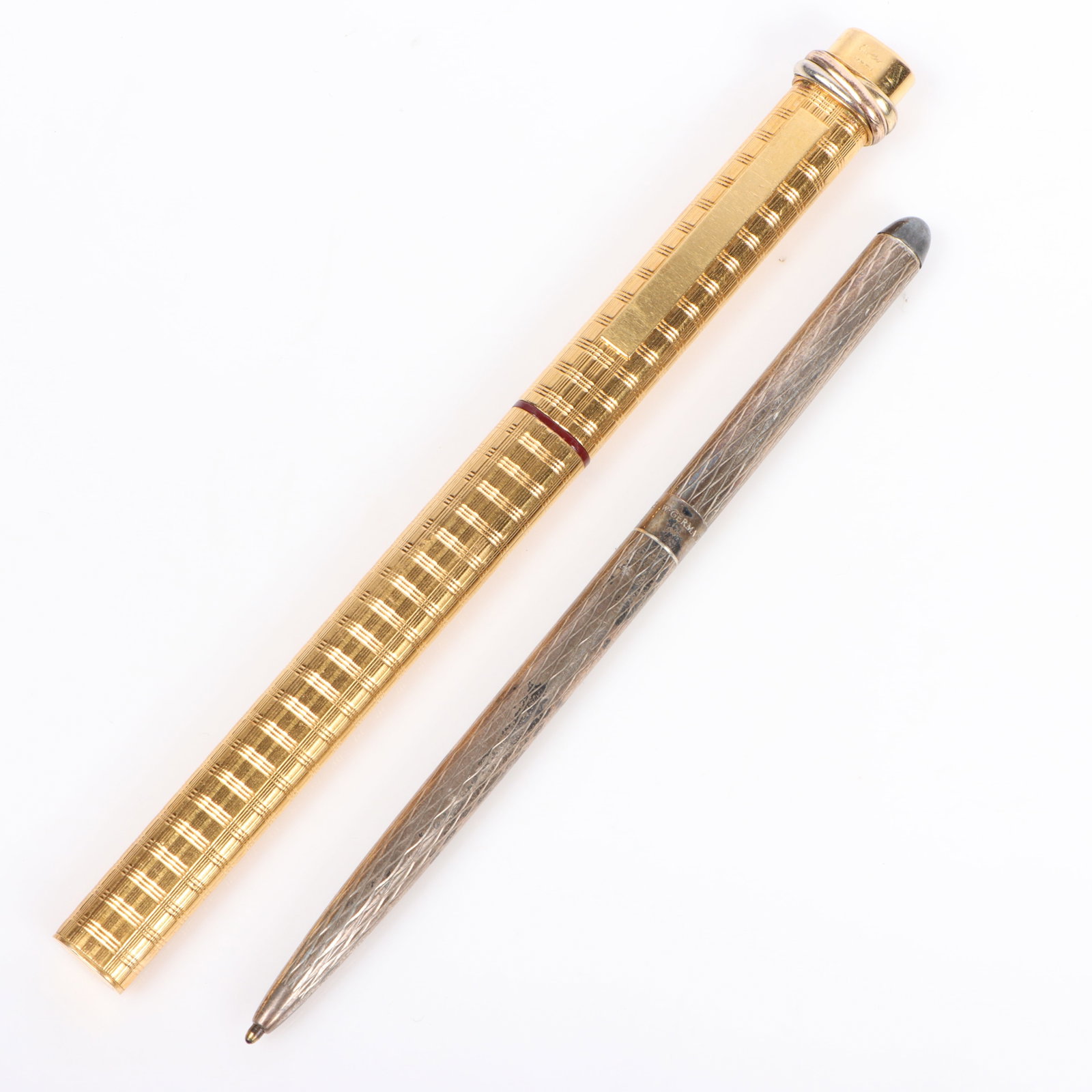 Cartier Must de Cartier Trinity Vend?me gold-plated ballpoint pen and Tiffany & Co. sterling silver (1 of 13)