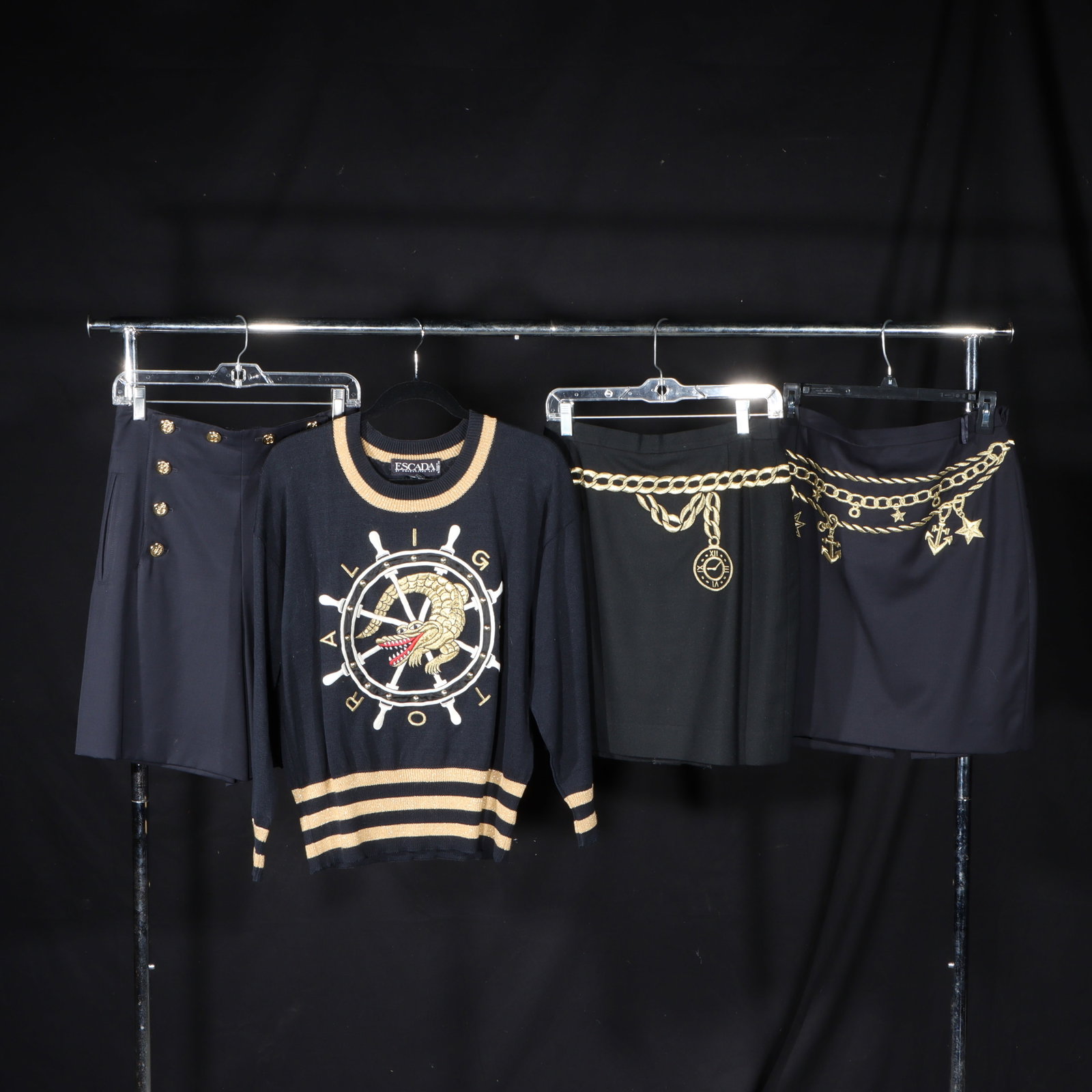 Collection of 4 Escada by Margaretha Ley nautical themed clothing, 22"Pit to pit, 21"Collar to (1 of 15)