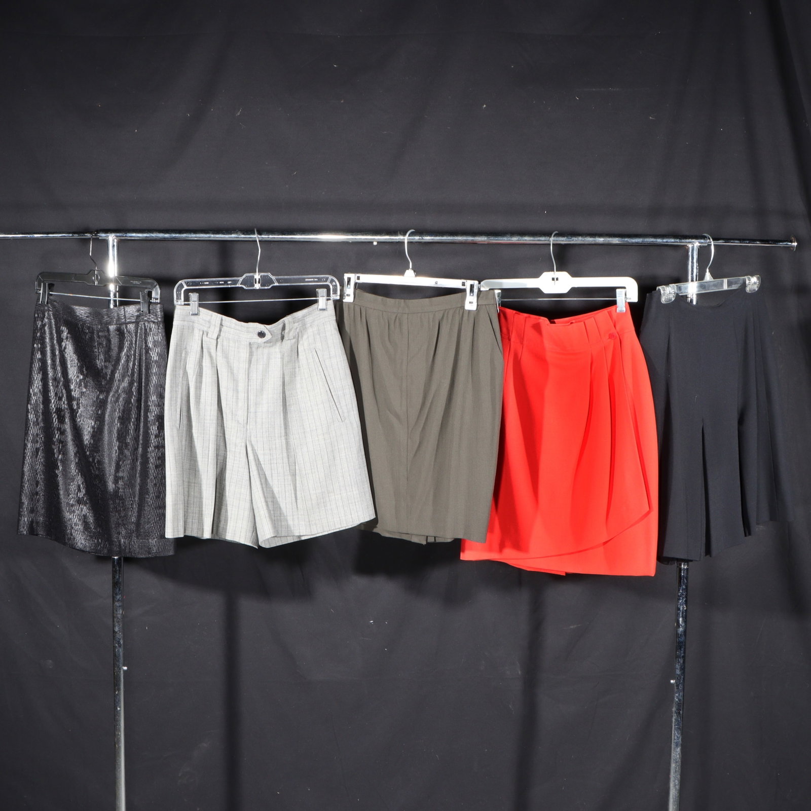 5pc. Escada by Margaretha Ley skirt and shorts collection 14"Waist x 21"Waist to bottom hem x (1 of 14)