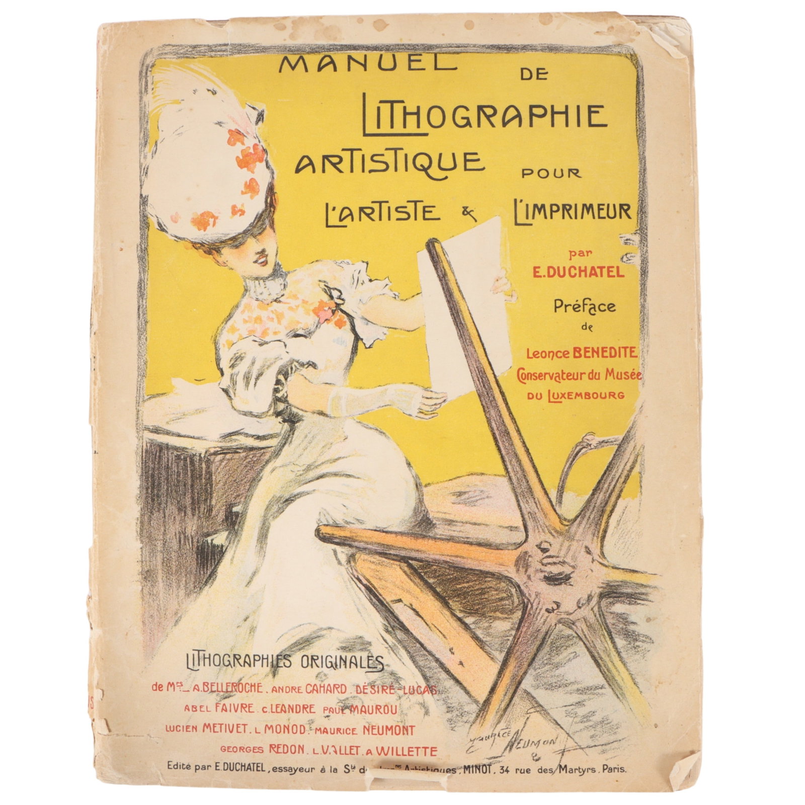 Manuel de Lithographie Artistique Pour L'artiste et L'imprimeur, first edition, Edouard Duchatel, (1 of 19)